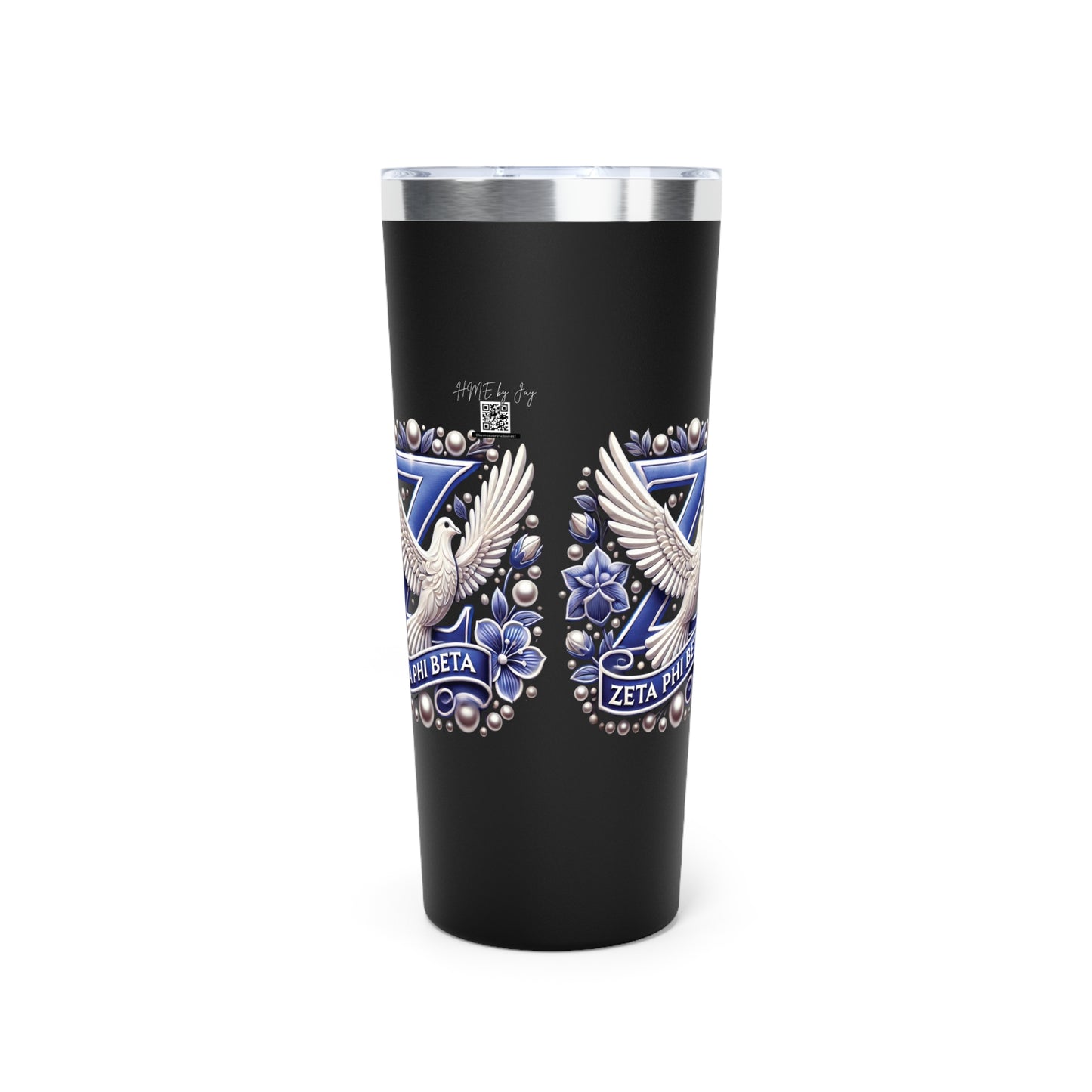 Tumbler - Ahnye's Melanin Collection Devine 9 Zeta Phi Beta Sorority 22oz