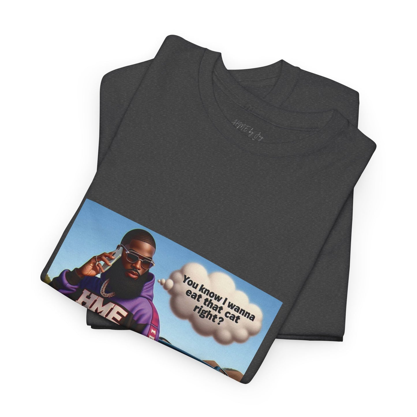 HME eat the cat Unisex Heavy Cotton Tee
