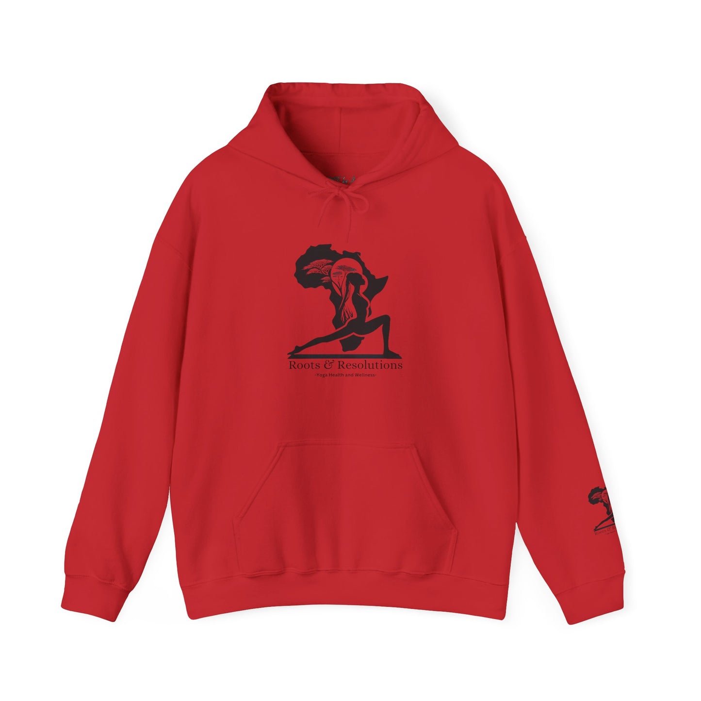 Yoga Health and Wellness Hoodie - Roots & Resolutions Brand Merch