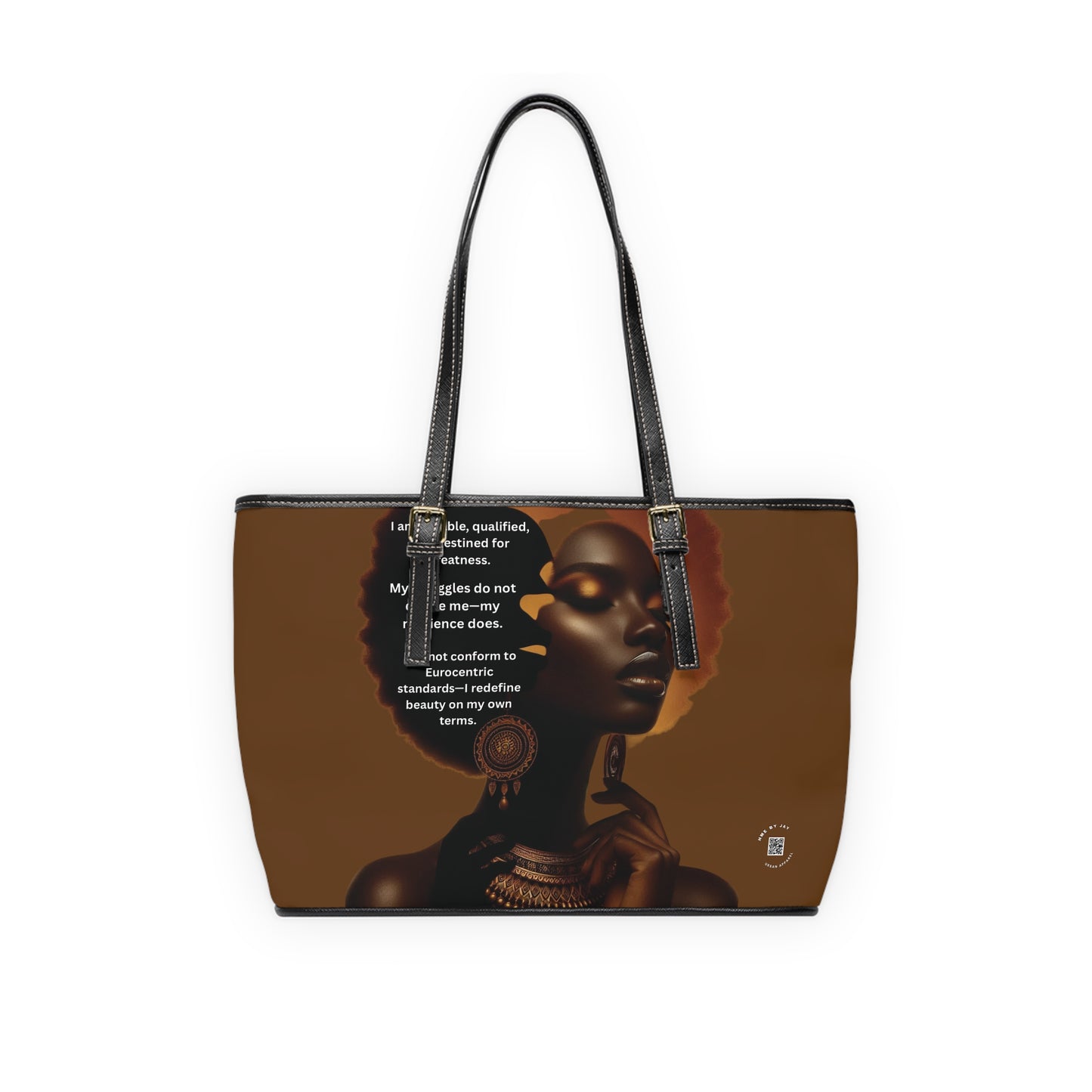Shoulder Bag, Ahnye’s Melanin Collection Affirmation Design