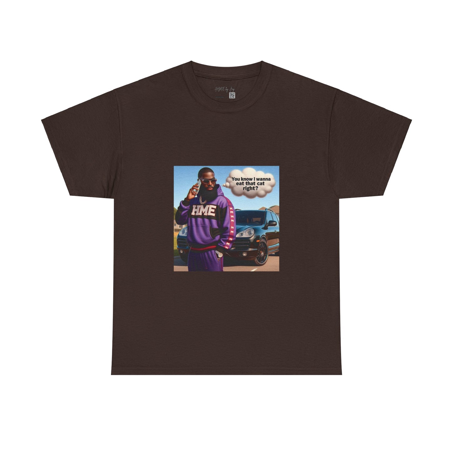 HME eat the cat Unisex Heavy Cotton Tee