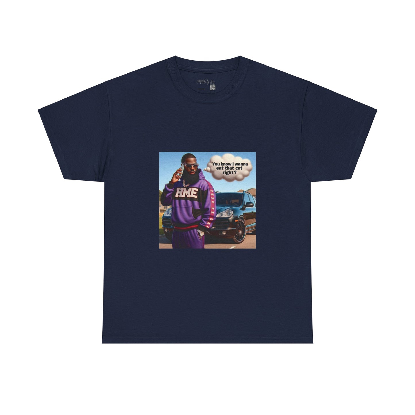 HME eat the cat Unisex Heavy Cotton Tee