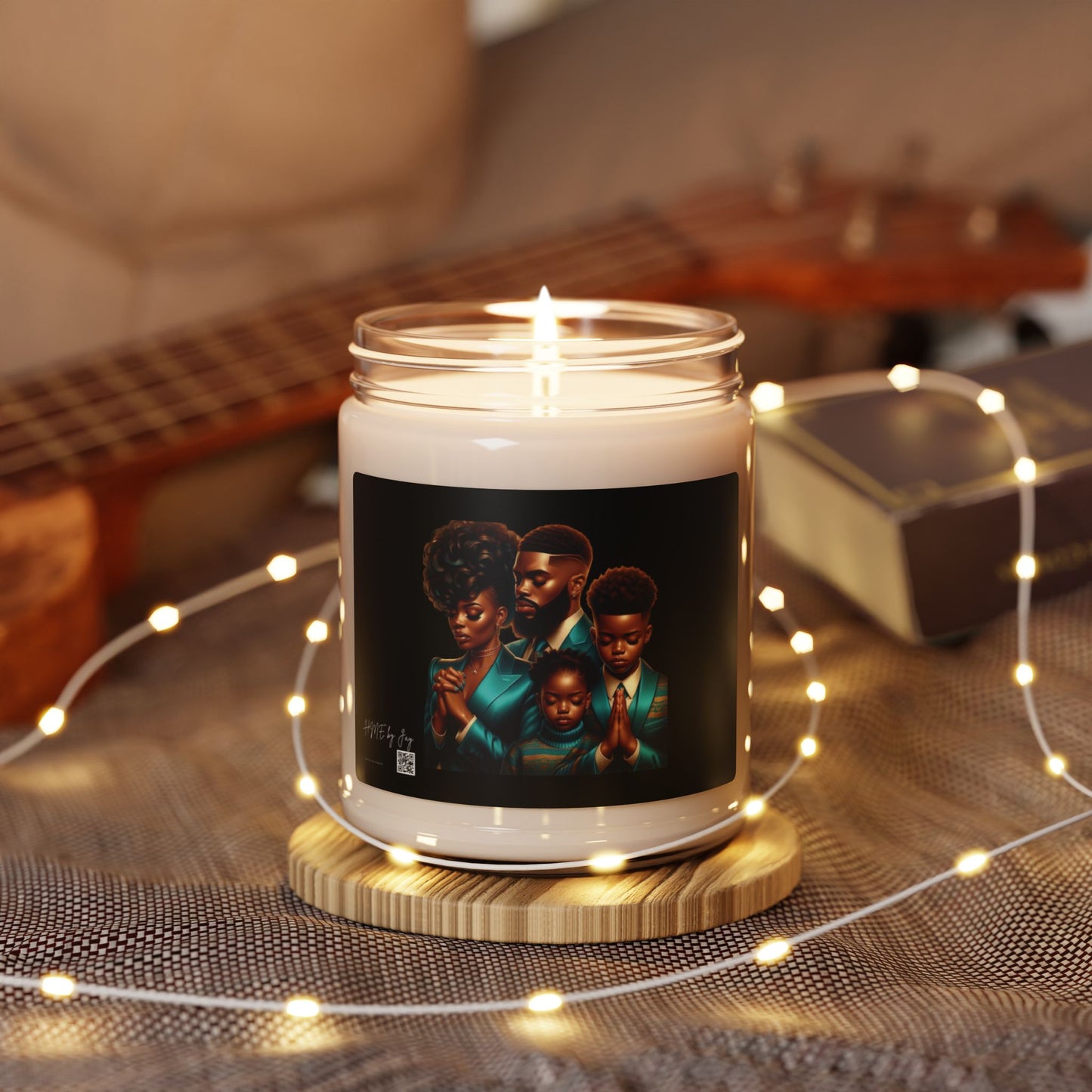 Ahnye’s Melanin Collection Praying Family Scented Soy Candle, 9oz