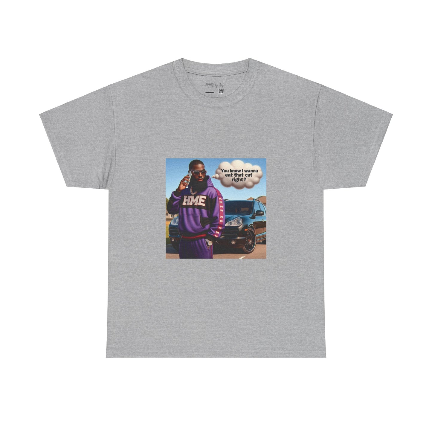 HME eat the cat Unisex Heavy Cotton Tee