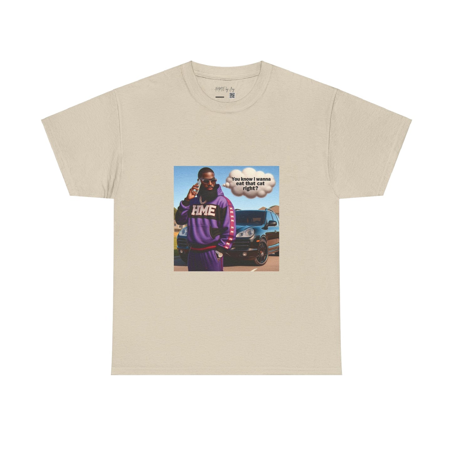 HME eat the cat Unisex Heavy Cotton Tee