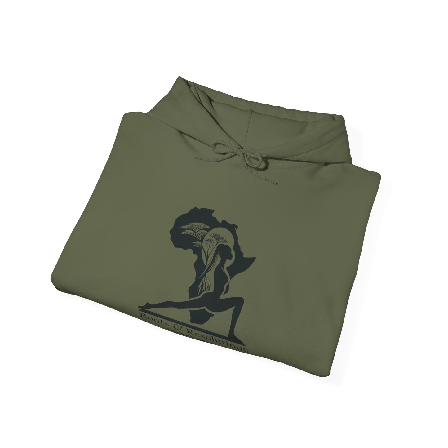 Yoga Health and Wellness Hoodie - Roots & Resolutions Brand Merch