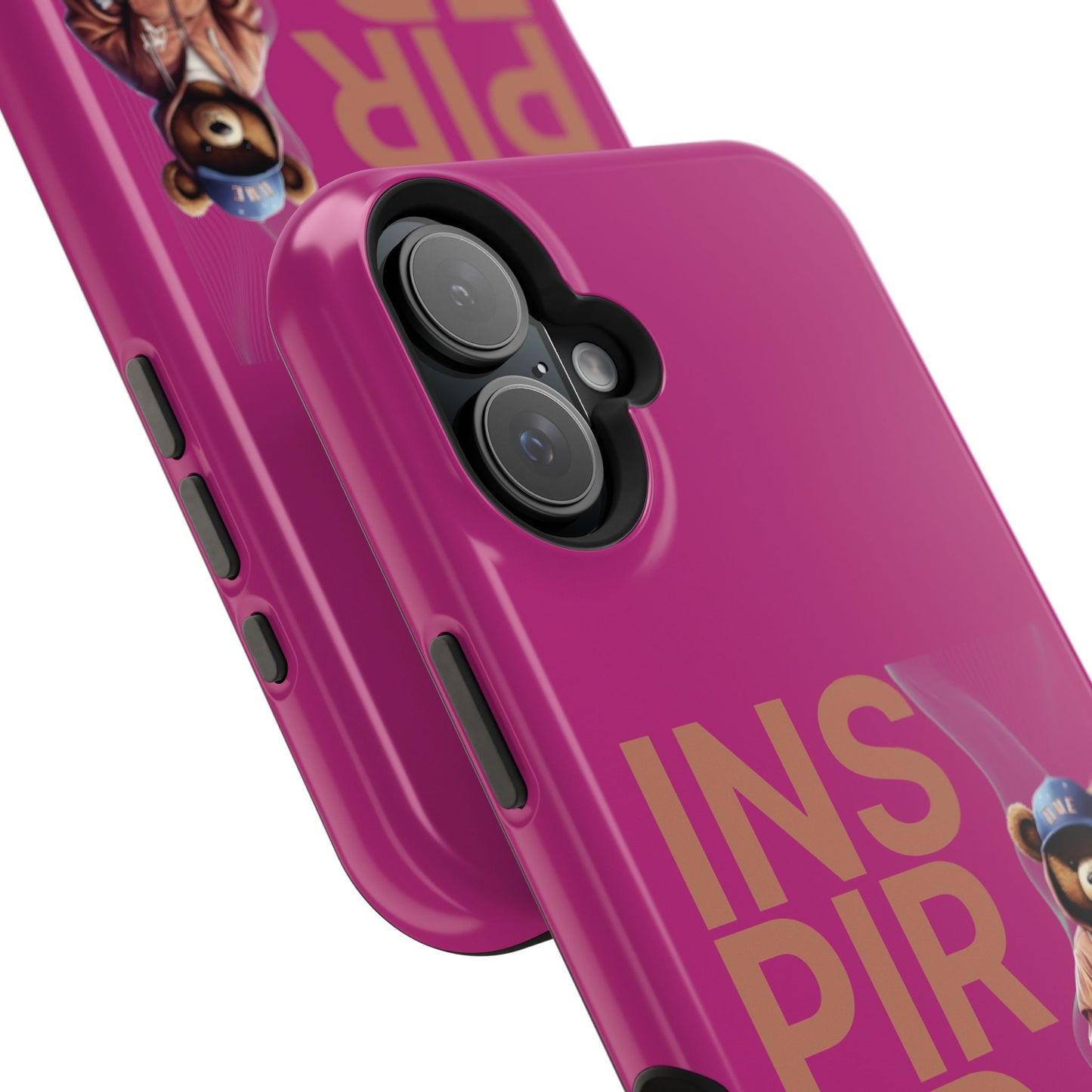 Phone Cases - HME Logo Bear, Inspired to take action Pink