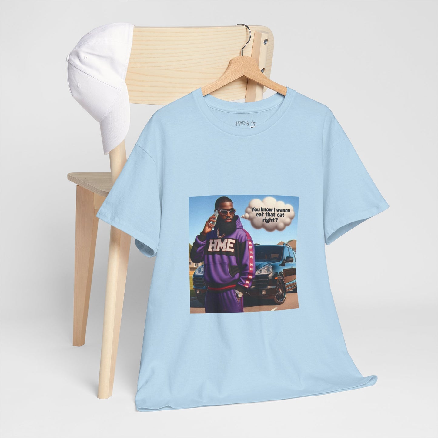 HME eat the cat Unisex Heavy Cotton Tee