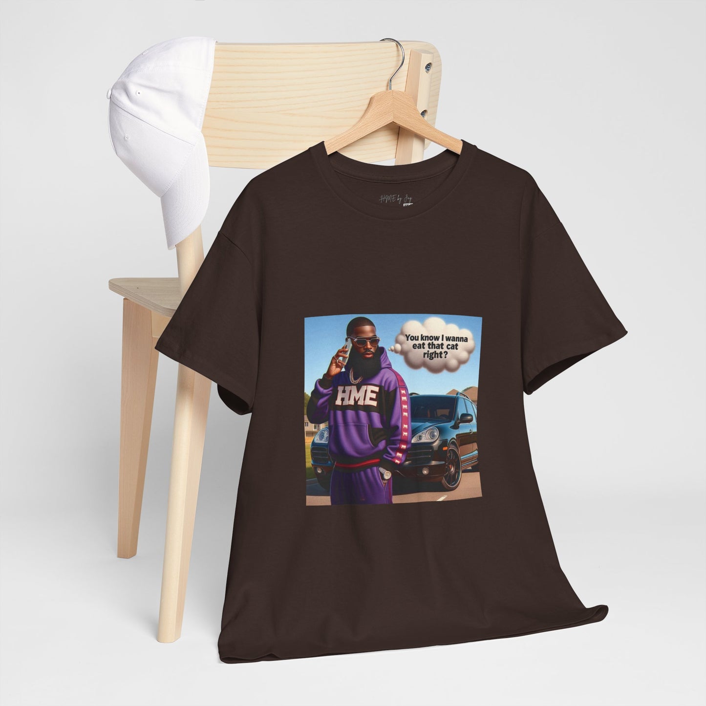 HME eat the cat Unisex Heavy Cotton Tee