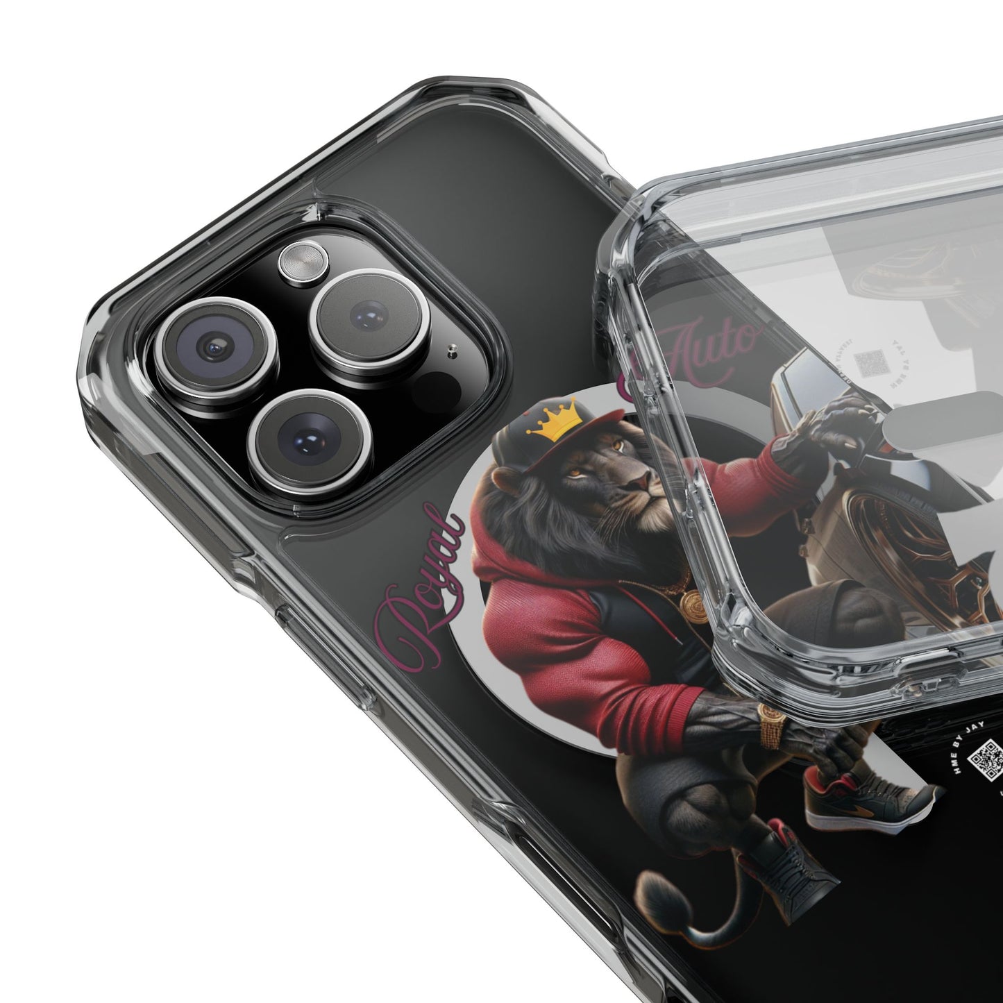 Magnetic Clear Impact Cases – Royal Auto King Design