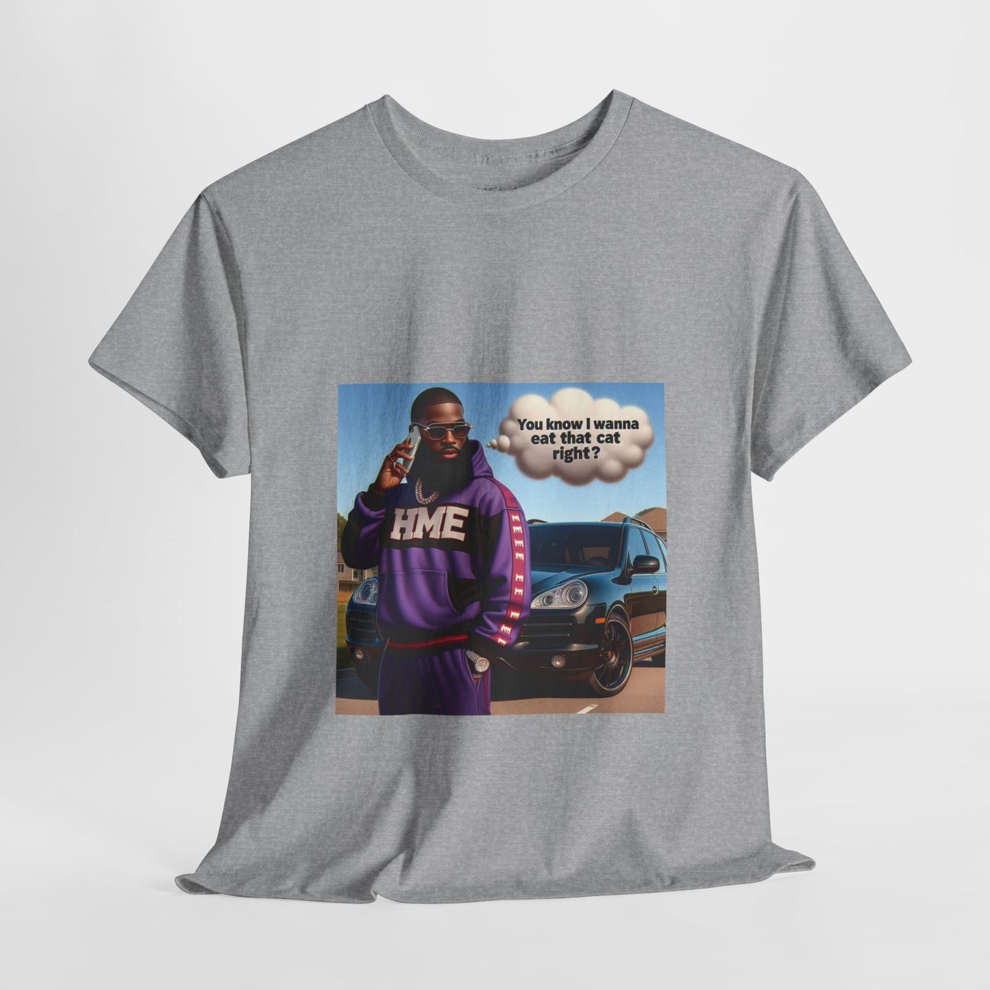 HME eat the cat Unisex Heavy Cotton Tee