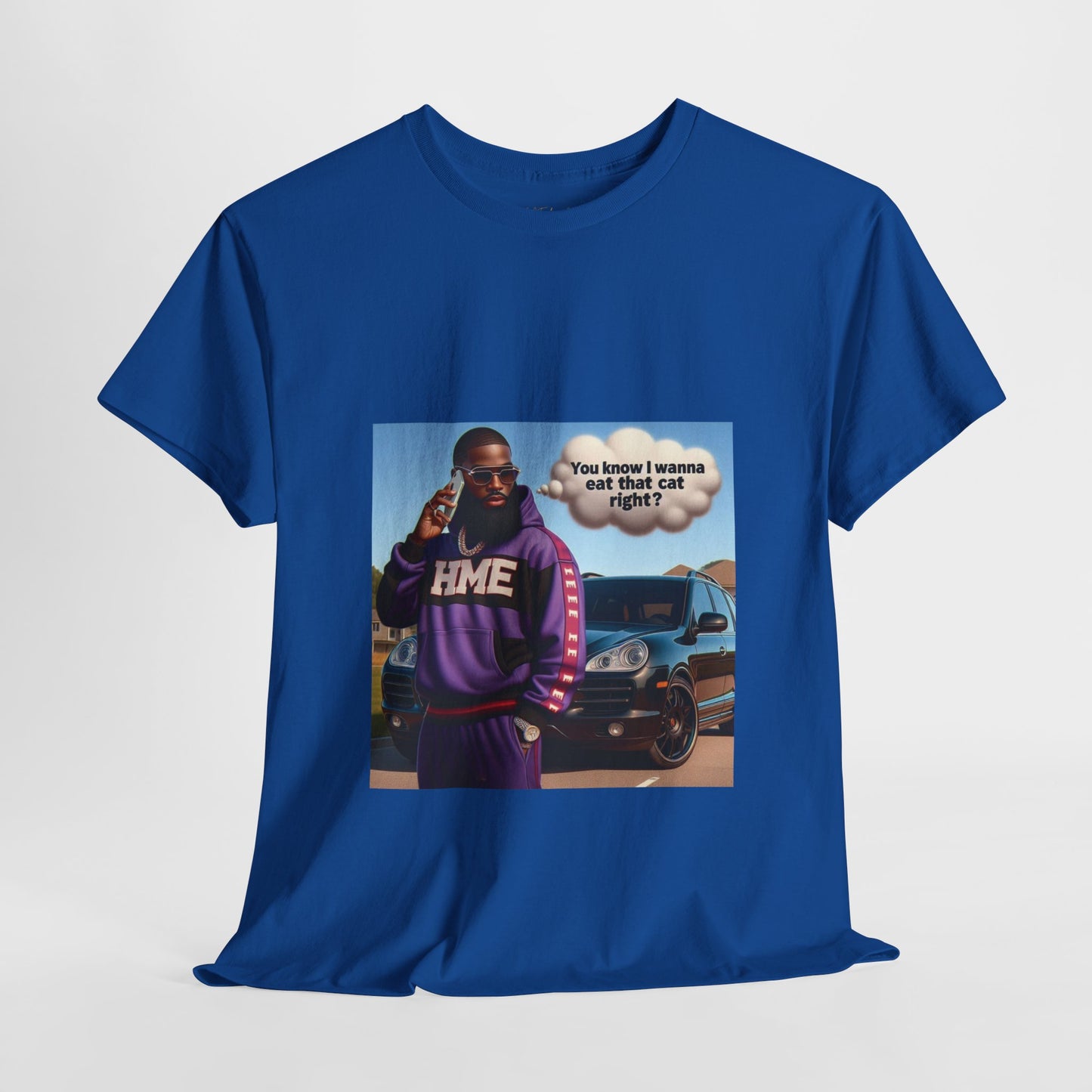 HME eat the cat Unisex Heavy Cotton Tee