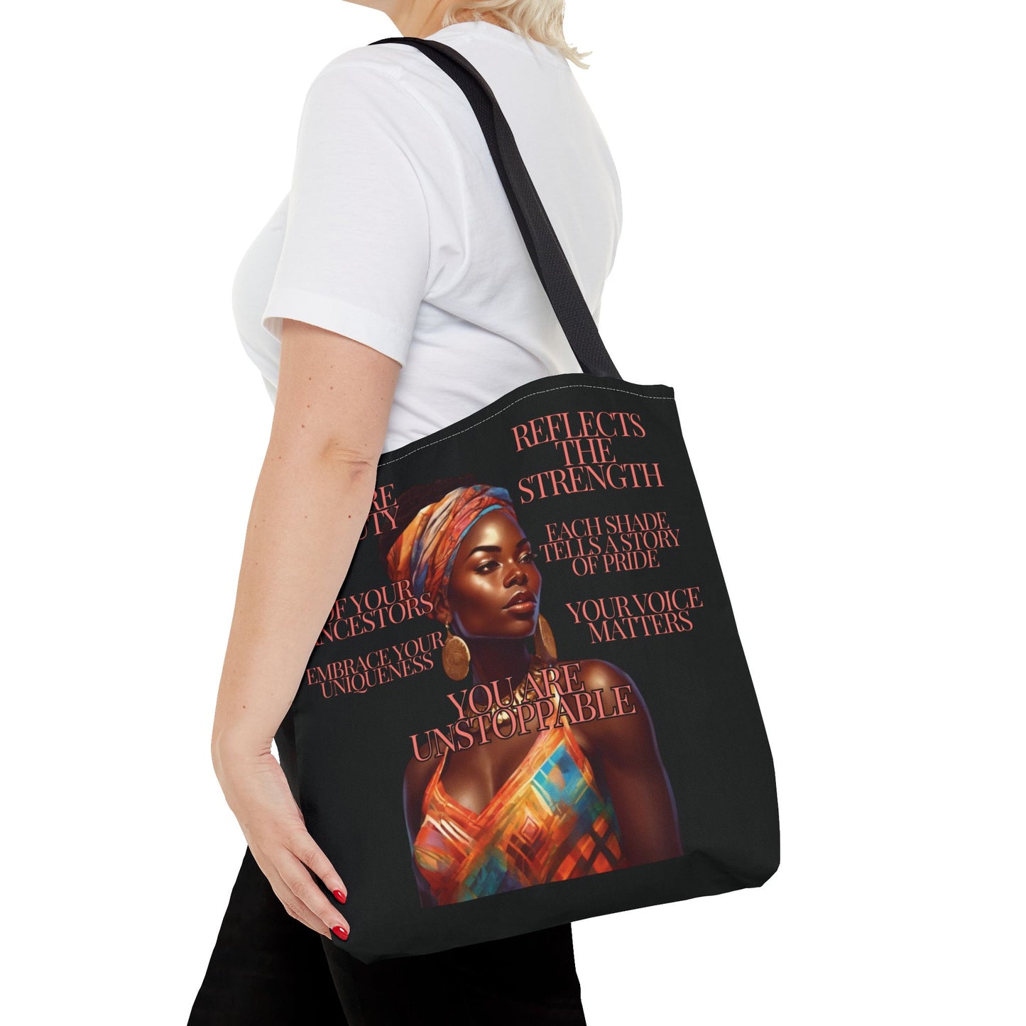 Tote Bag Ahnye's Melanin Collection You're Unstoppable