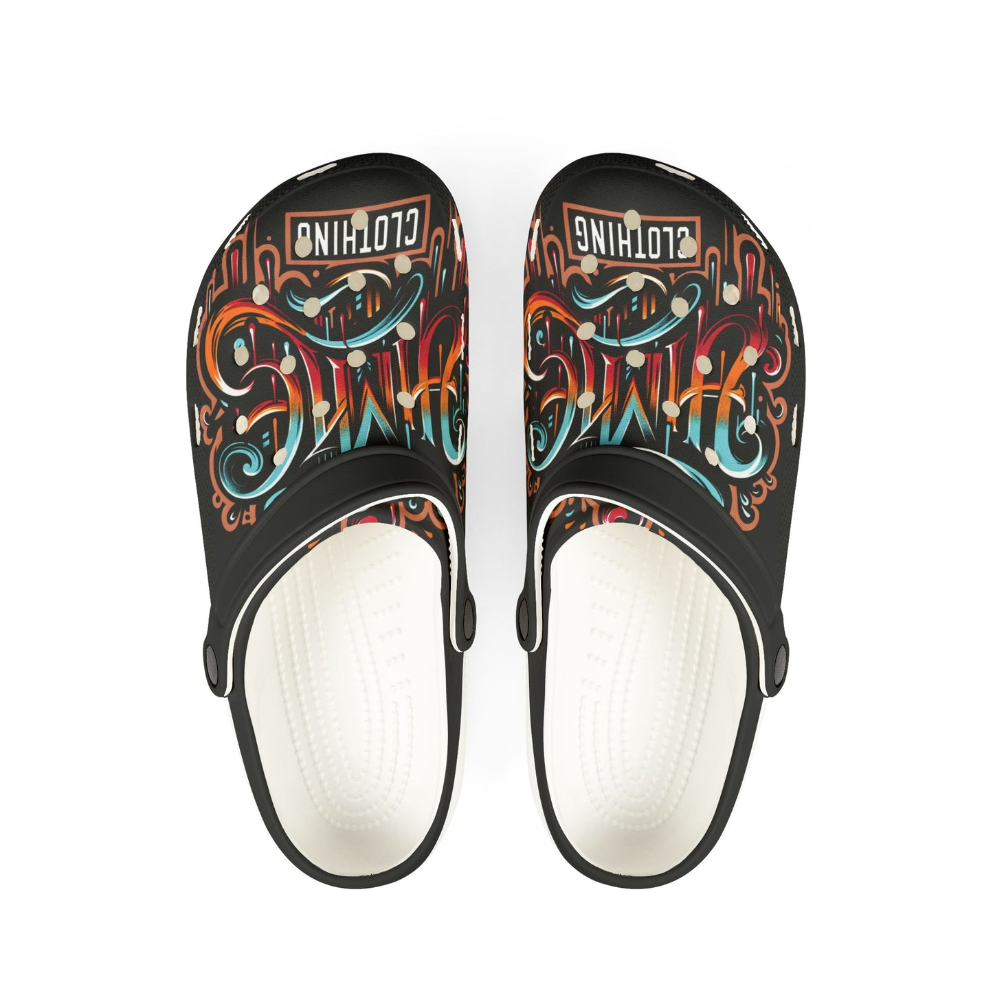 The Avery Collection EVA Foam Rubber Shoes (AOP)