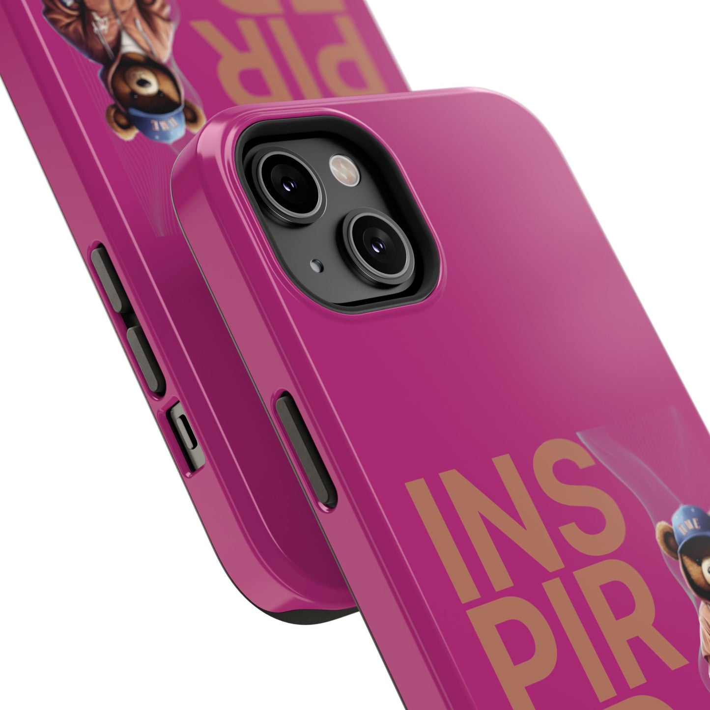 Phone Cases - HME Logo Bear, Inspired to take action Pink