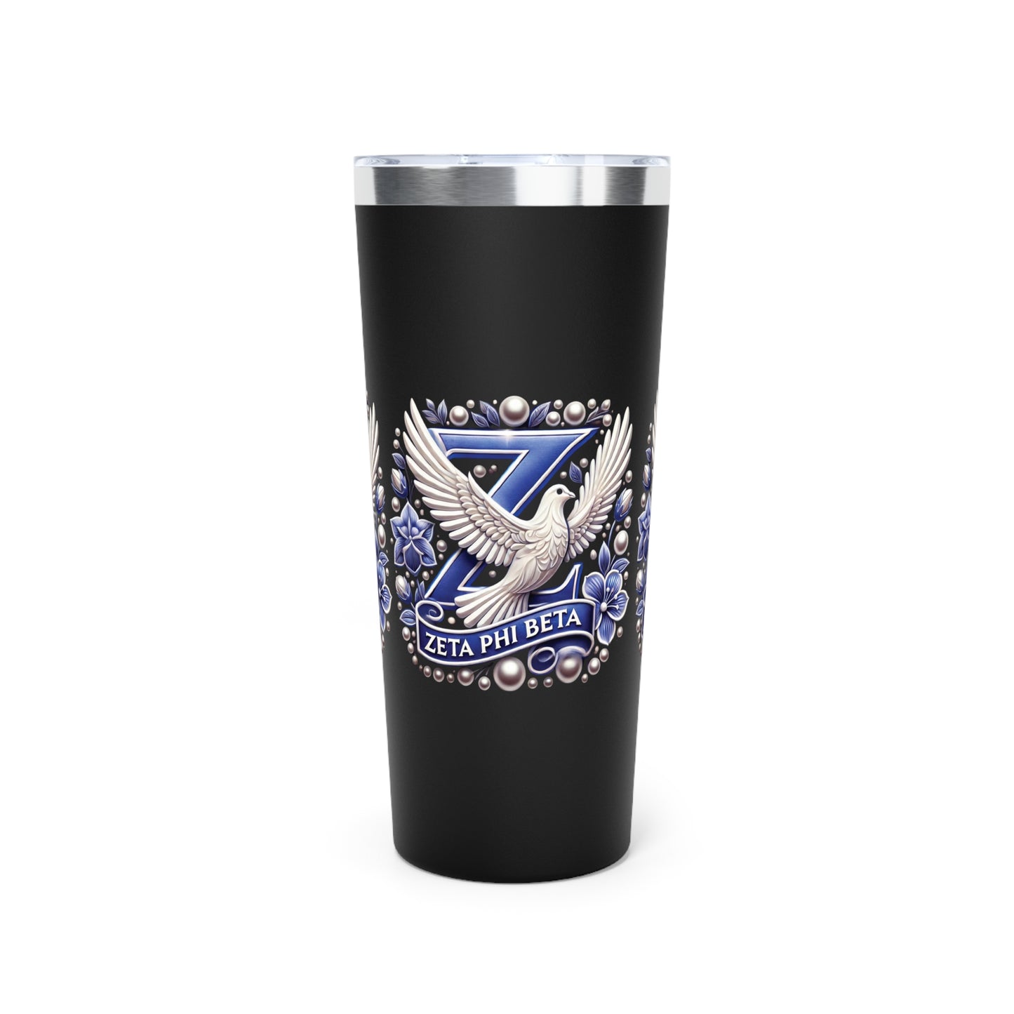 Tumbler - Ahnye's Melanin Collection Devine 9 Zeta Phi Beta Sorority 22oz