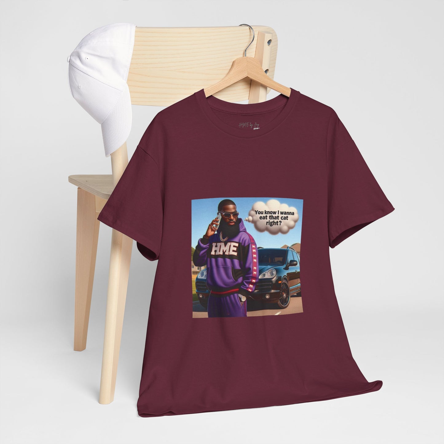 HME eat the cat Unisex Heavy Cotton Tee
