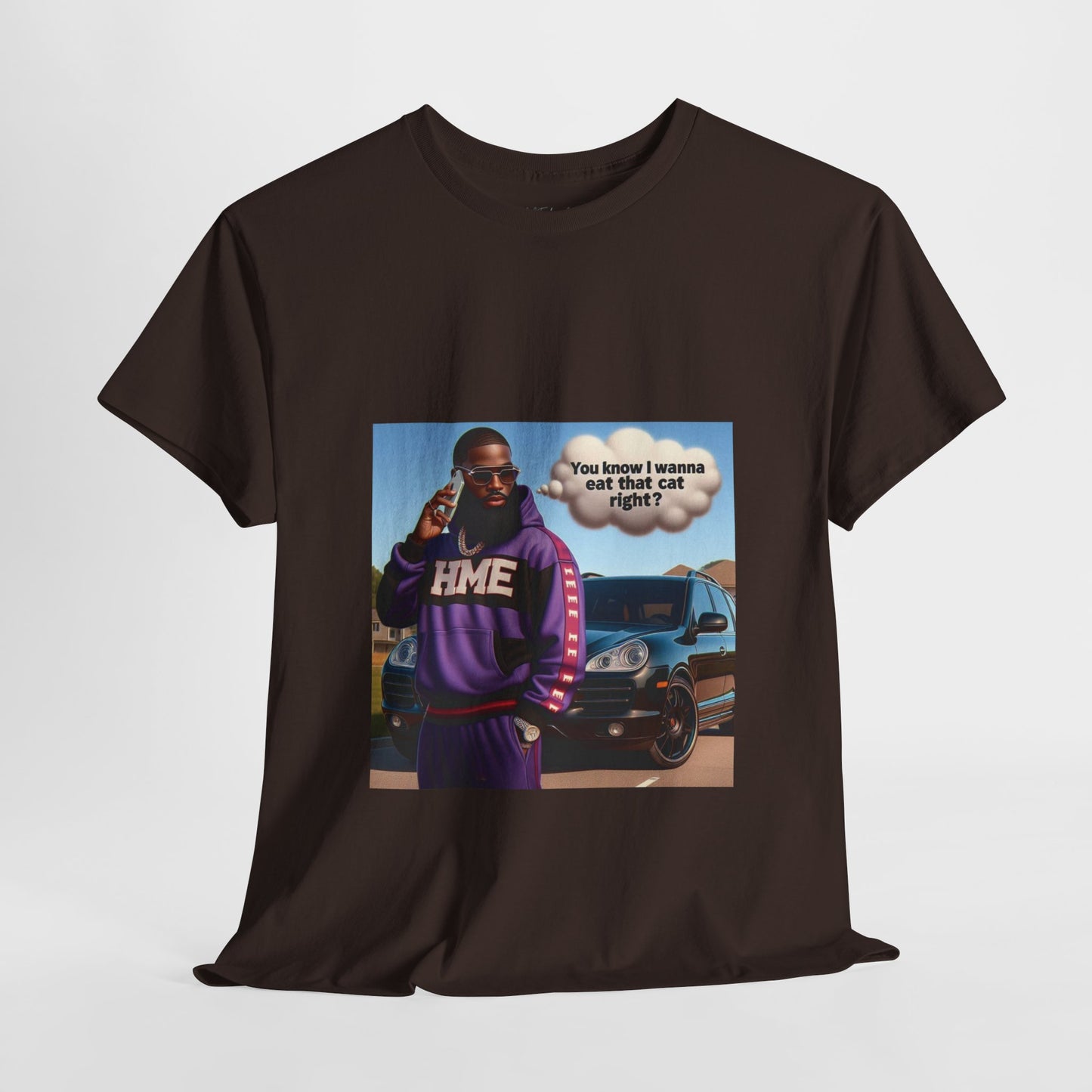 HME eat the cat Unisex Heavy Cotton Tee