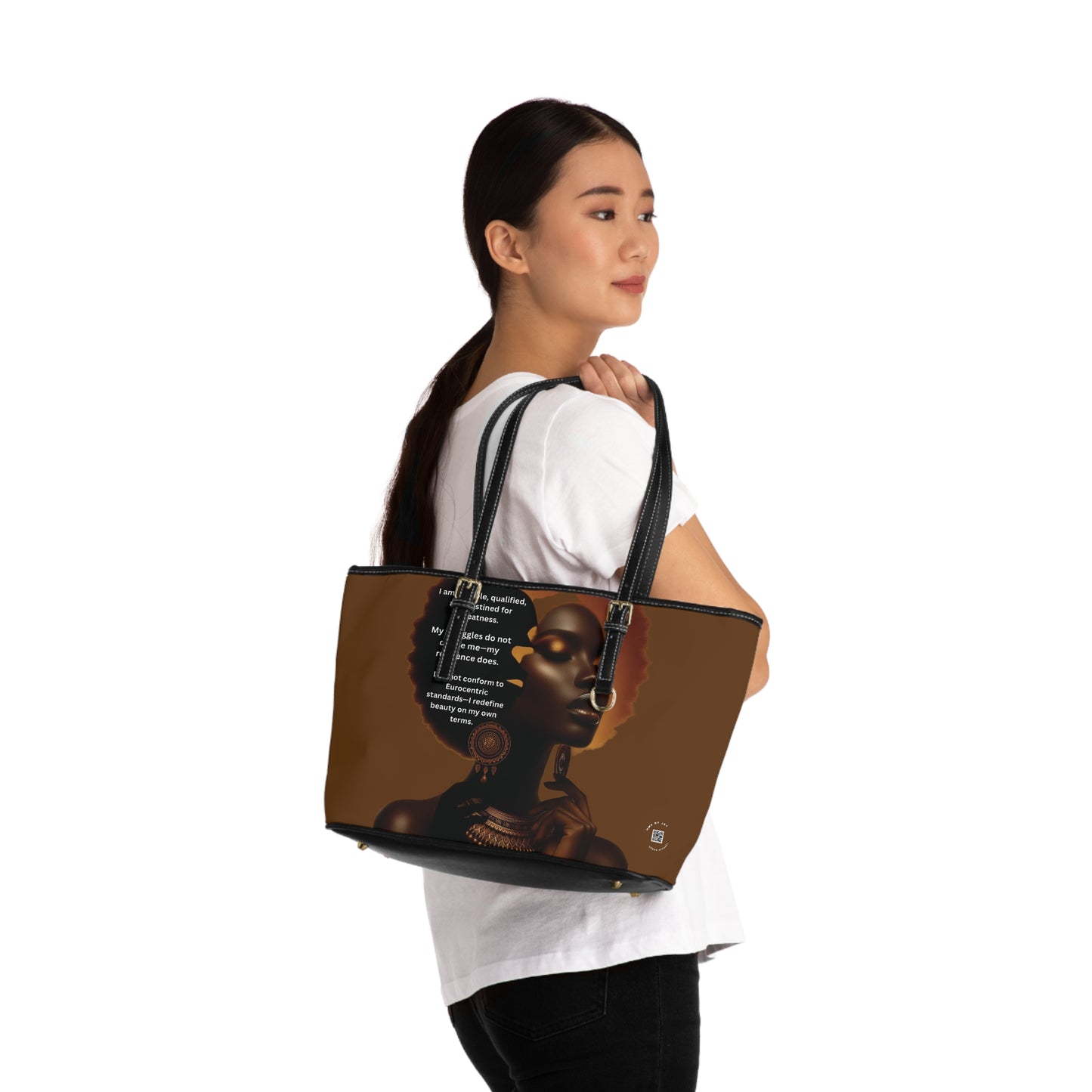Shoulder Bag, Ahnye’s Melanin Collection Affirmation Design