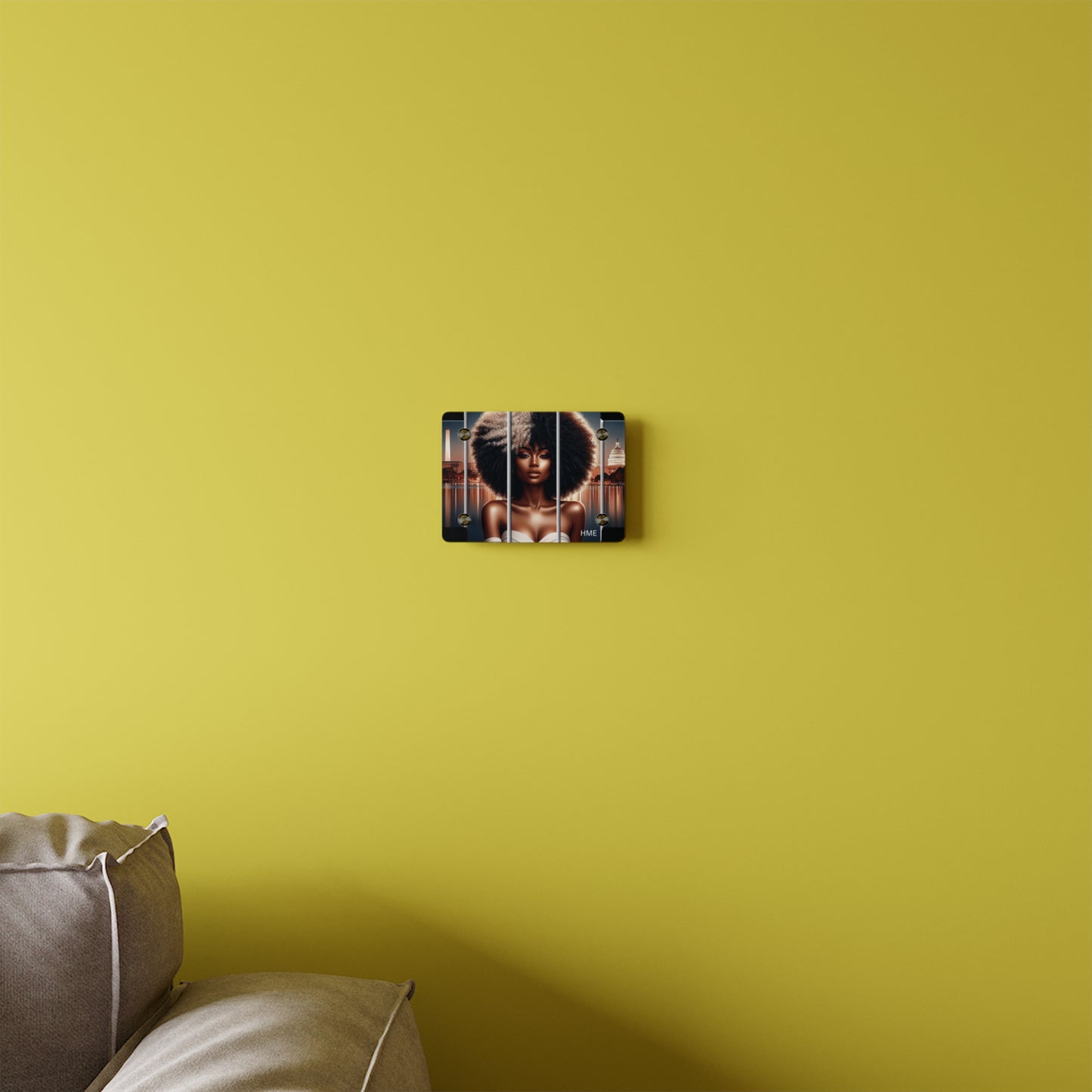 Acrylic Wall Art Panels - Ahnye’s Melanin Collection, Afrocentric Woman in Washington DC