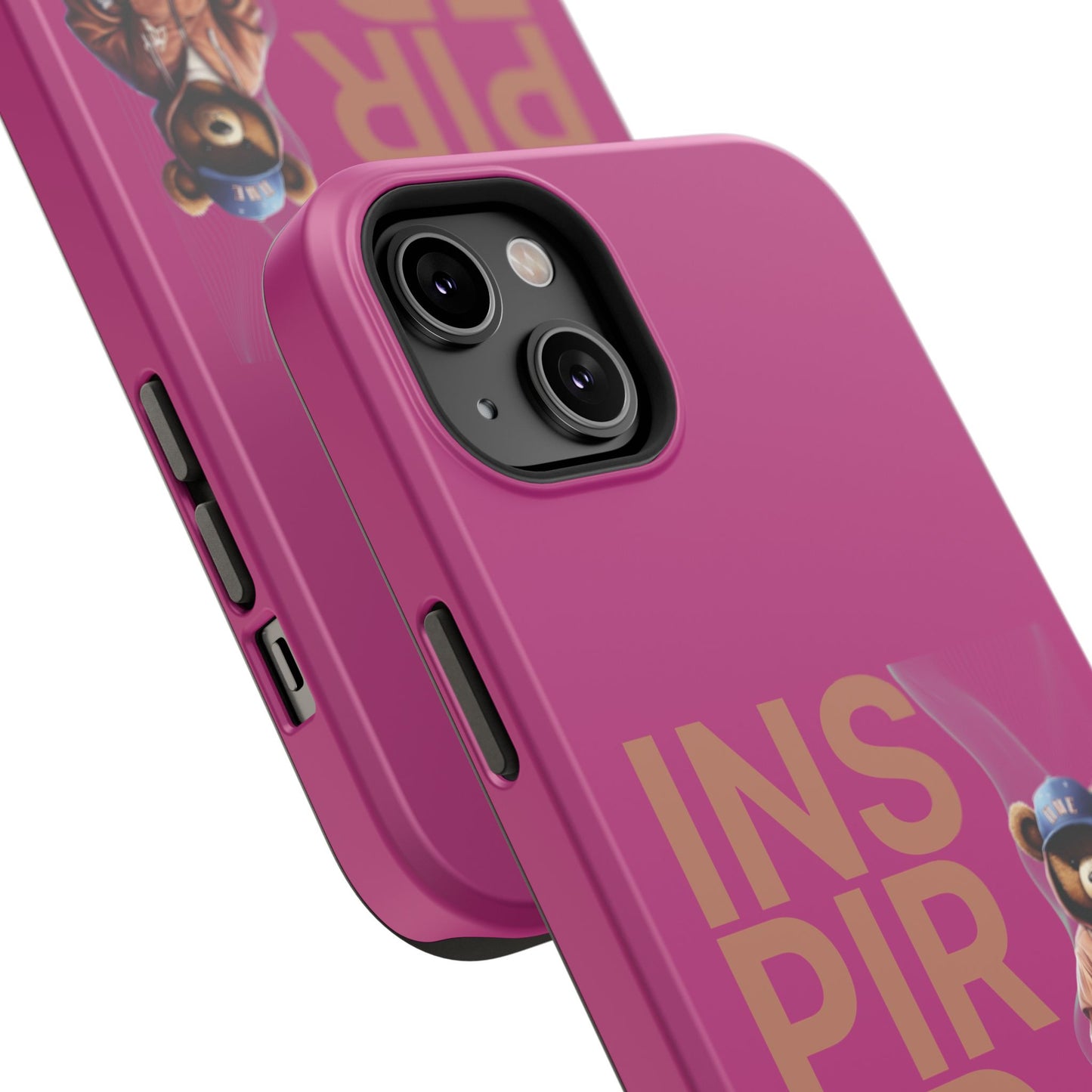 Phone Cases - HME Logo Bear, Inspired to take action Pink