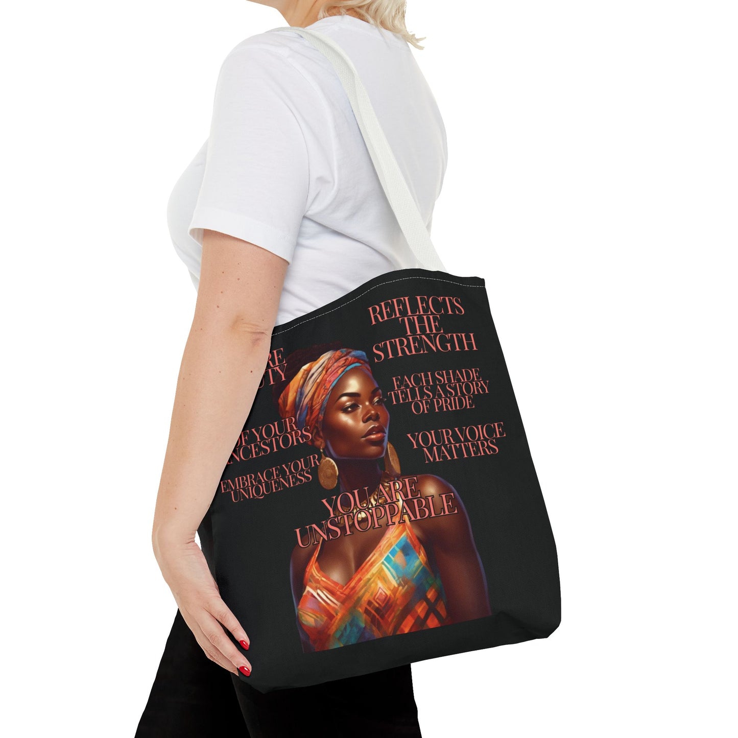 Tote Bag Ahnye's Melanin Collection You're Unstoppable