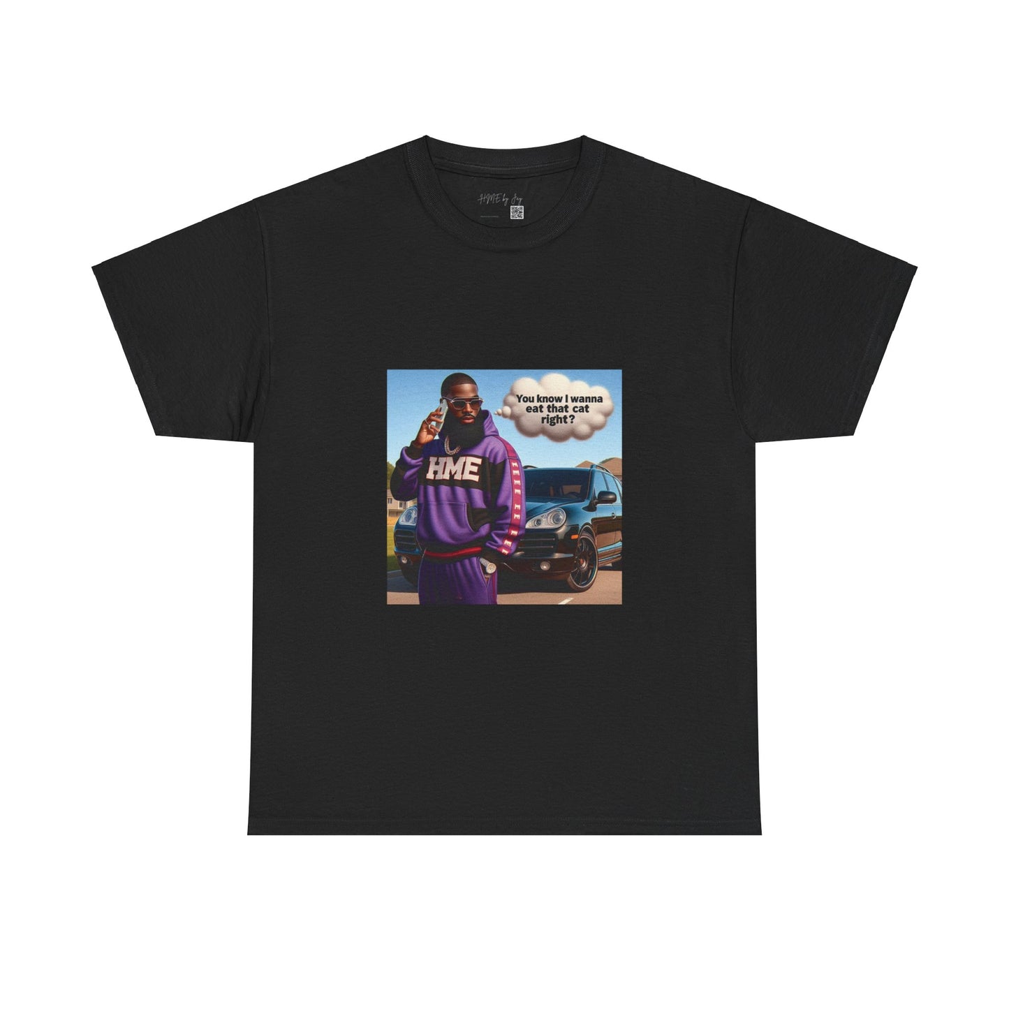 HME eat the cat Unisex Heavy Cotton Tee