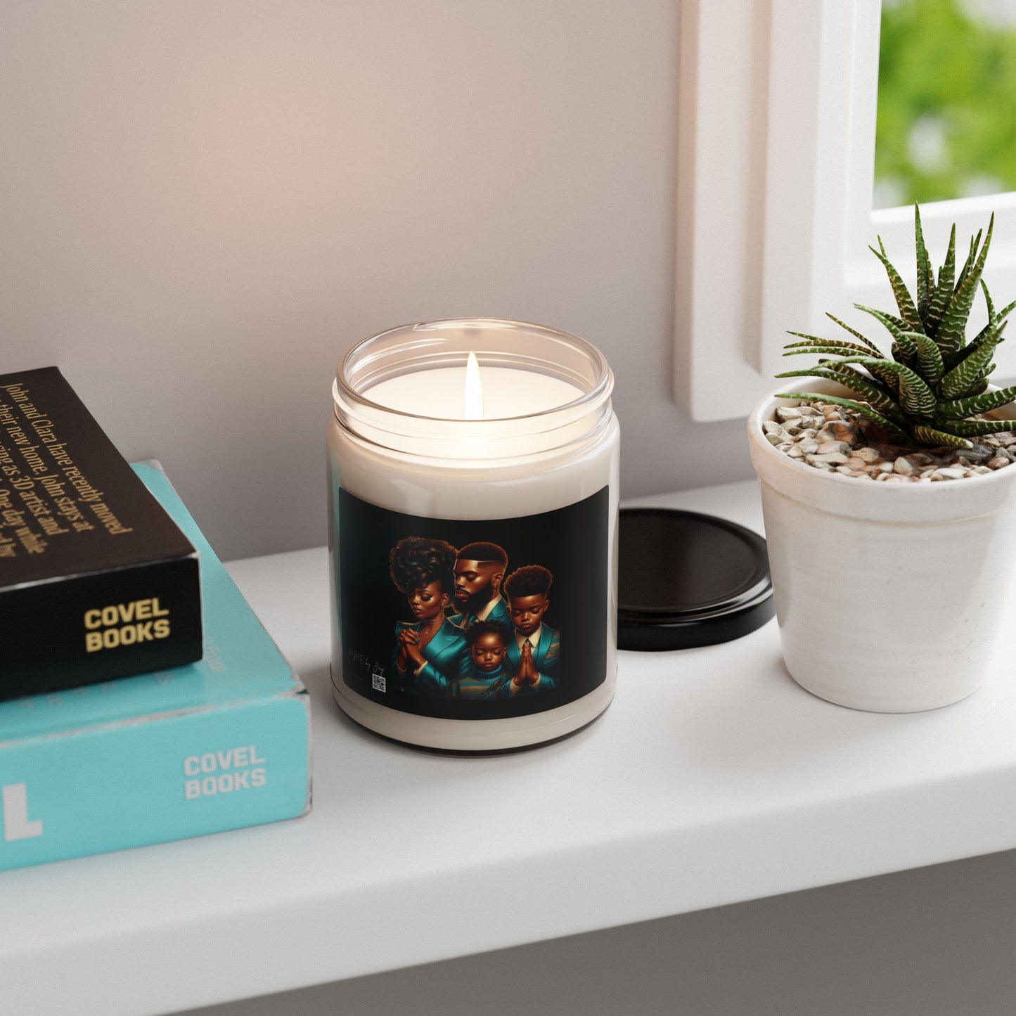Ahnye’s Melanin Collection Praying Family Scented Soy Candle, 9oz