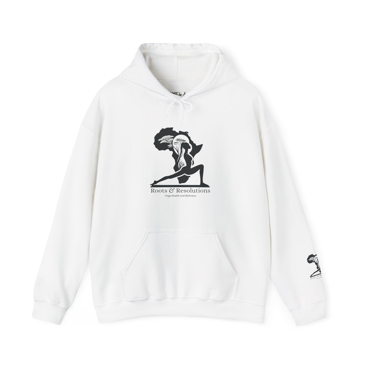 Yoga Health and Wellness Hoodie - Roots & Resolutions Brand Merch