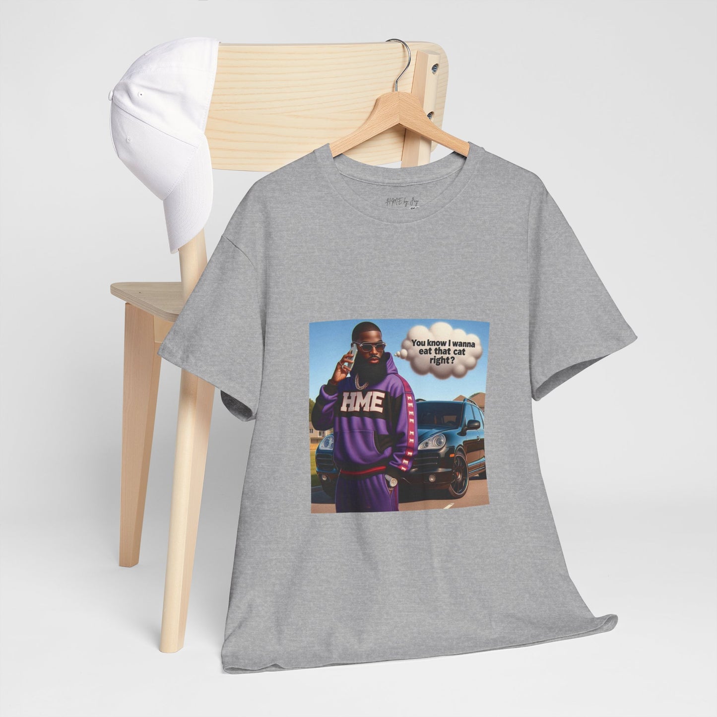 HME eat the cat Unisex Heavy Cotton Tee