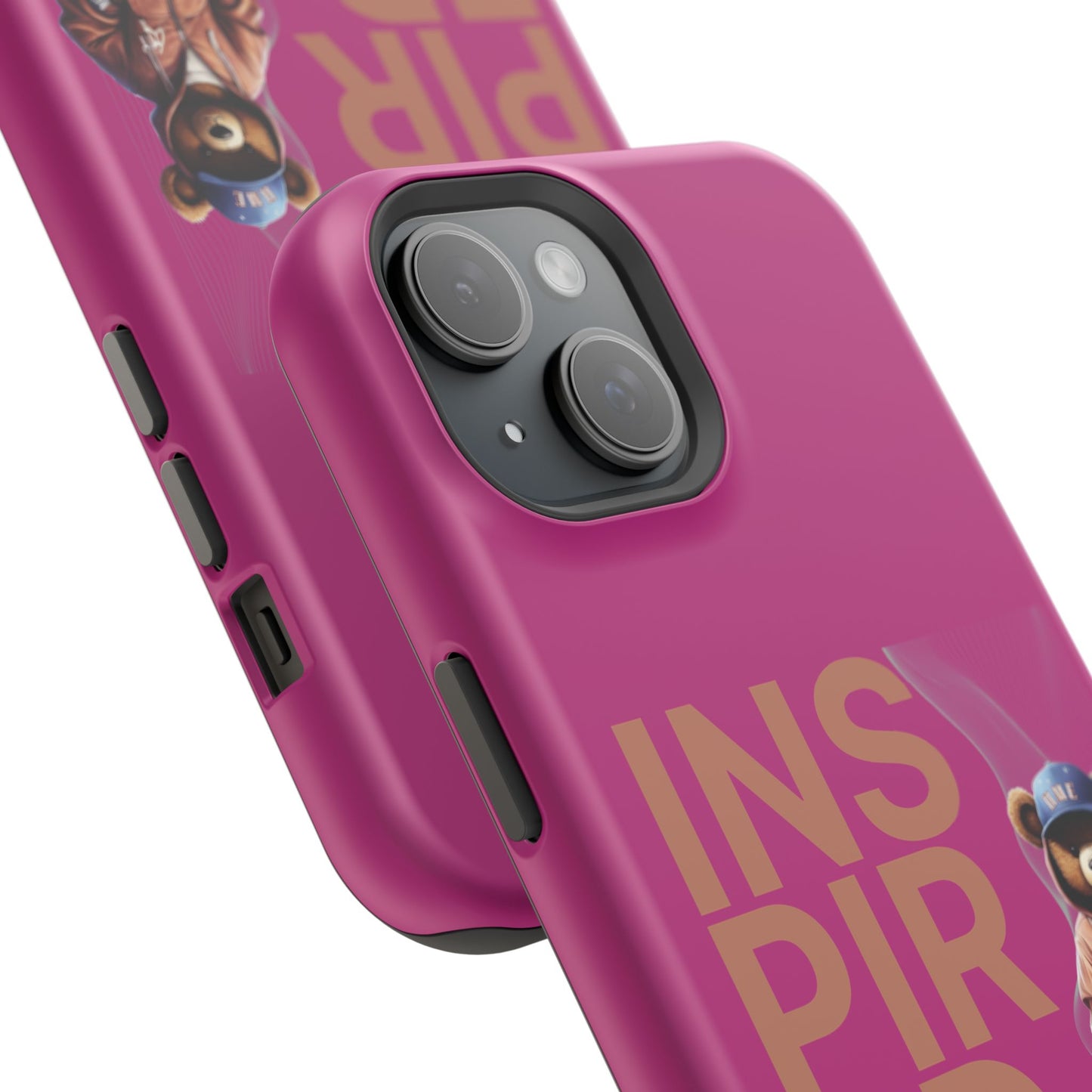 Phone Cases - HME Logo Bear, Inspired to take action Pink