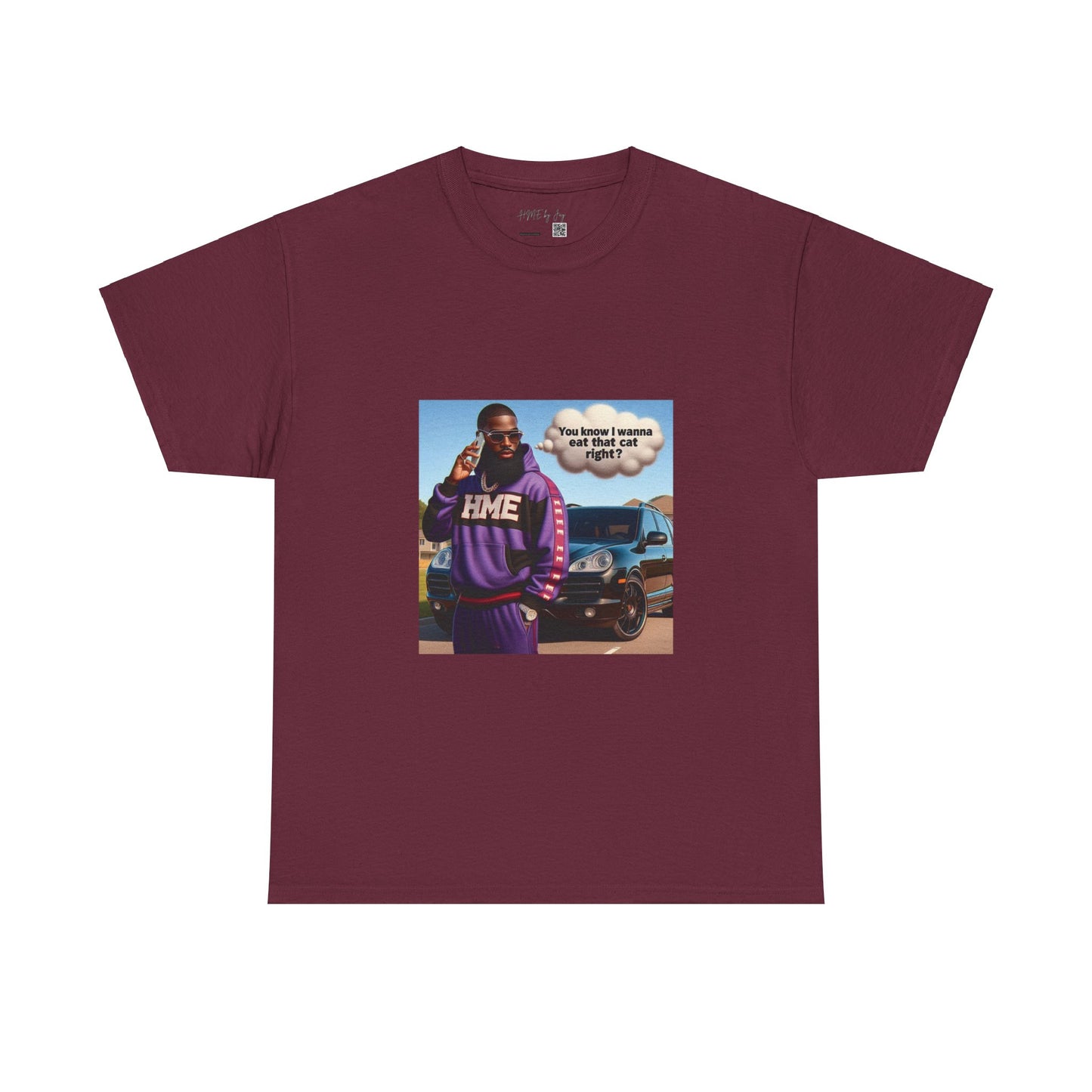 HME eat the cat Unisex Heavy Cotton Tee