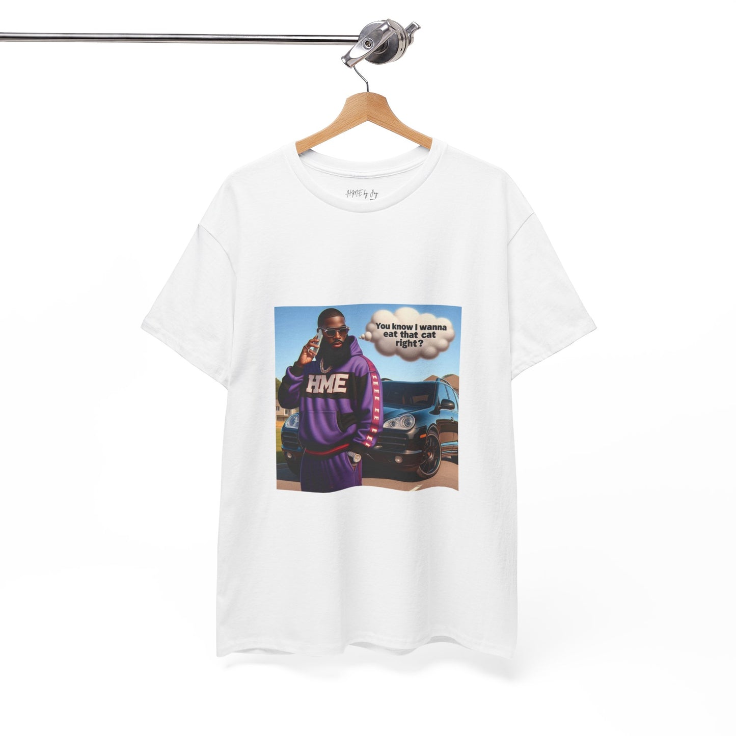 HME eat the cat Unisex Heavy Cotton Tee