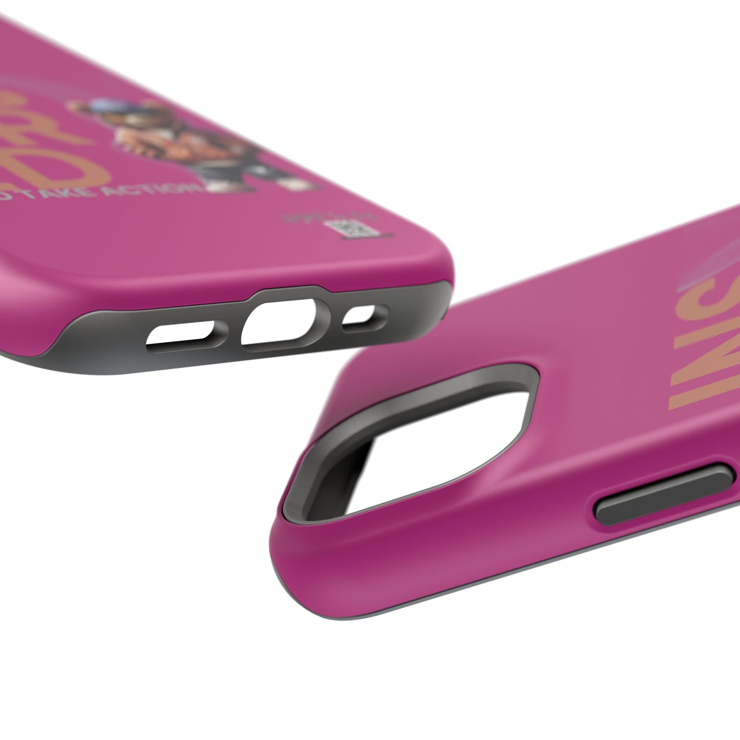 Phone Cases - HME Logo Bear, Inspired to take action Pink
