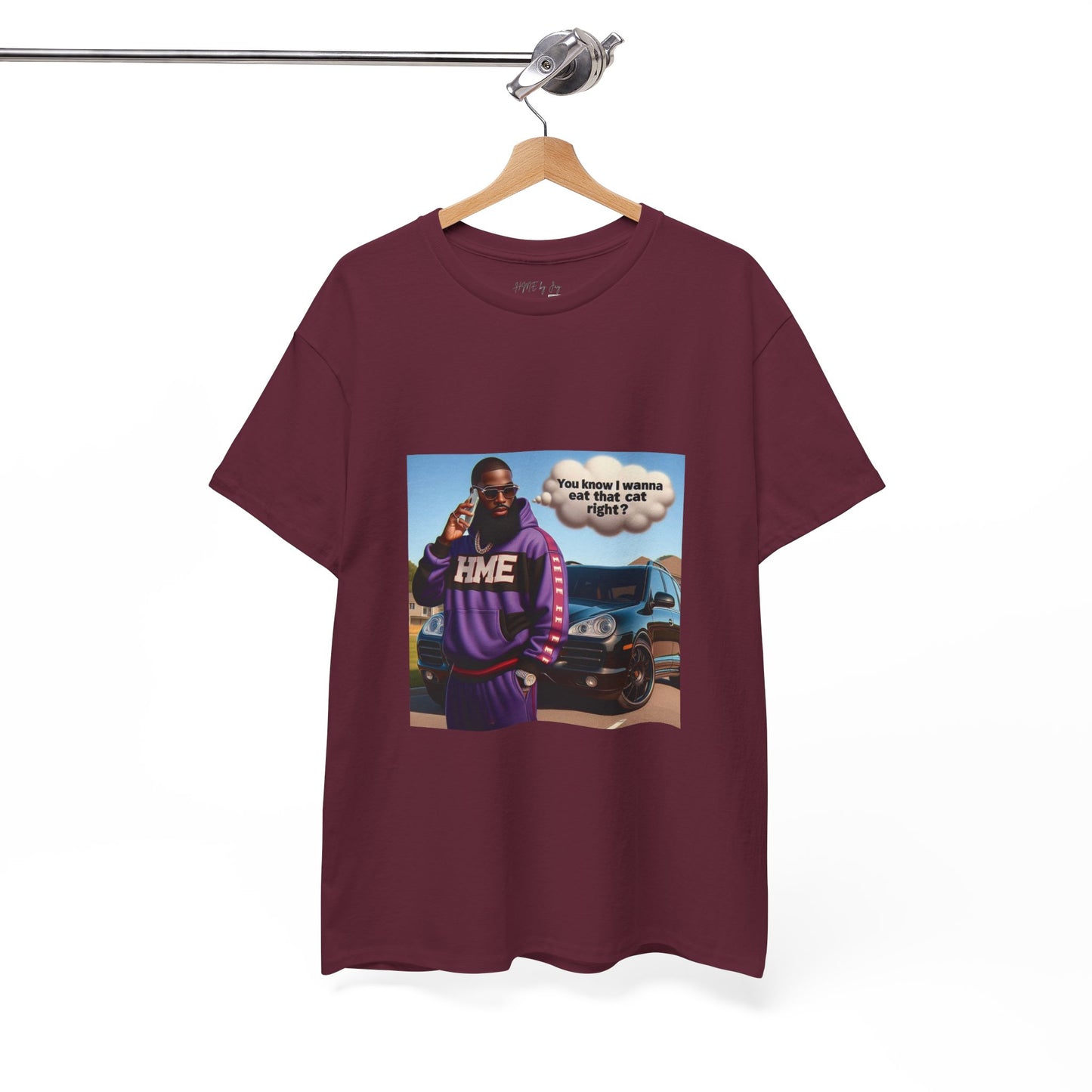 HME eat the cat Unisex Heavy Cotton Tee