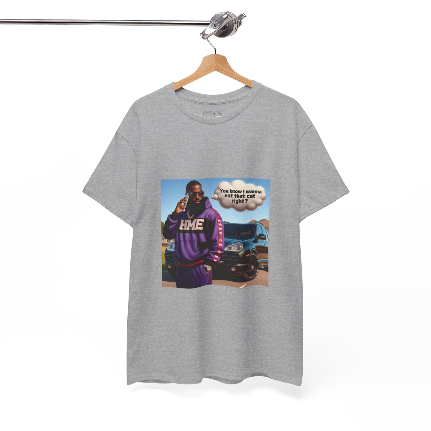HME eat the cat Unisex Heavy Cotton Tee