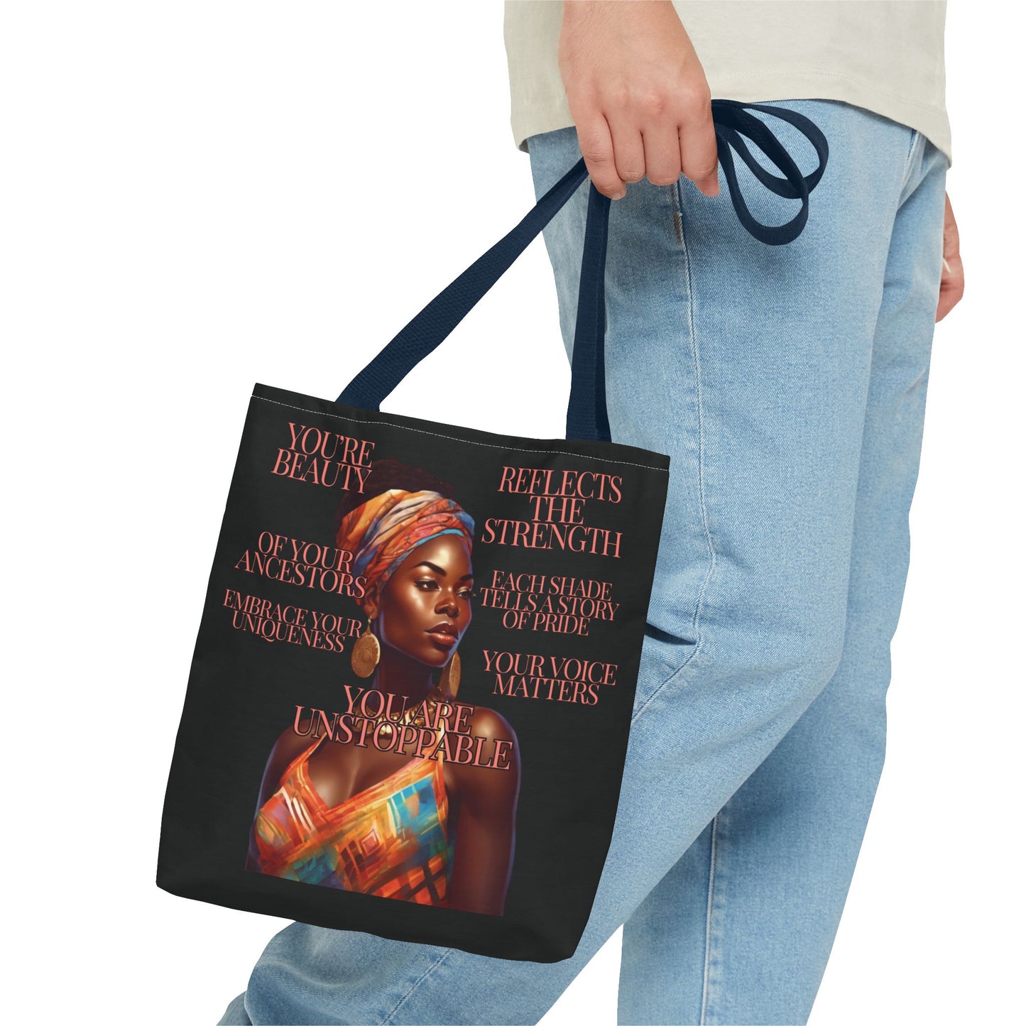 Tote Bag Ahnye's Melanin Collection You're Unstoppable