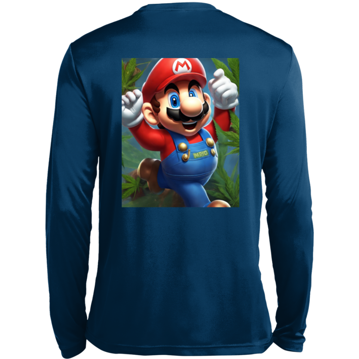 Branded 420 Mario Collection Long Sleeve Moisture-Wicking Tee