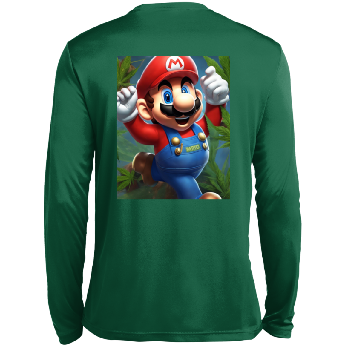 Branded 420 Mario Collection Long Sleeve Moisture-Wicking Tee