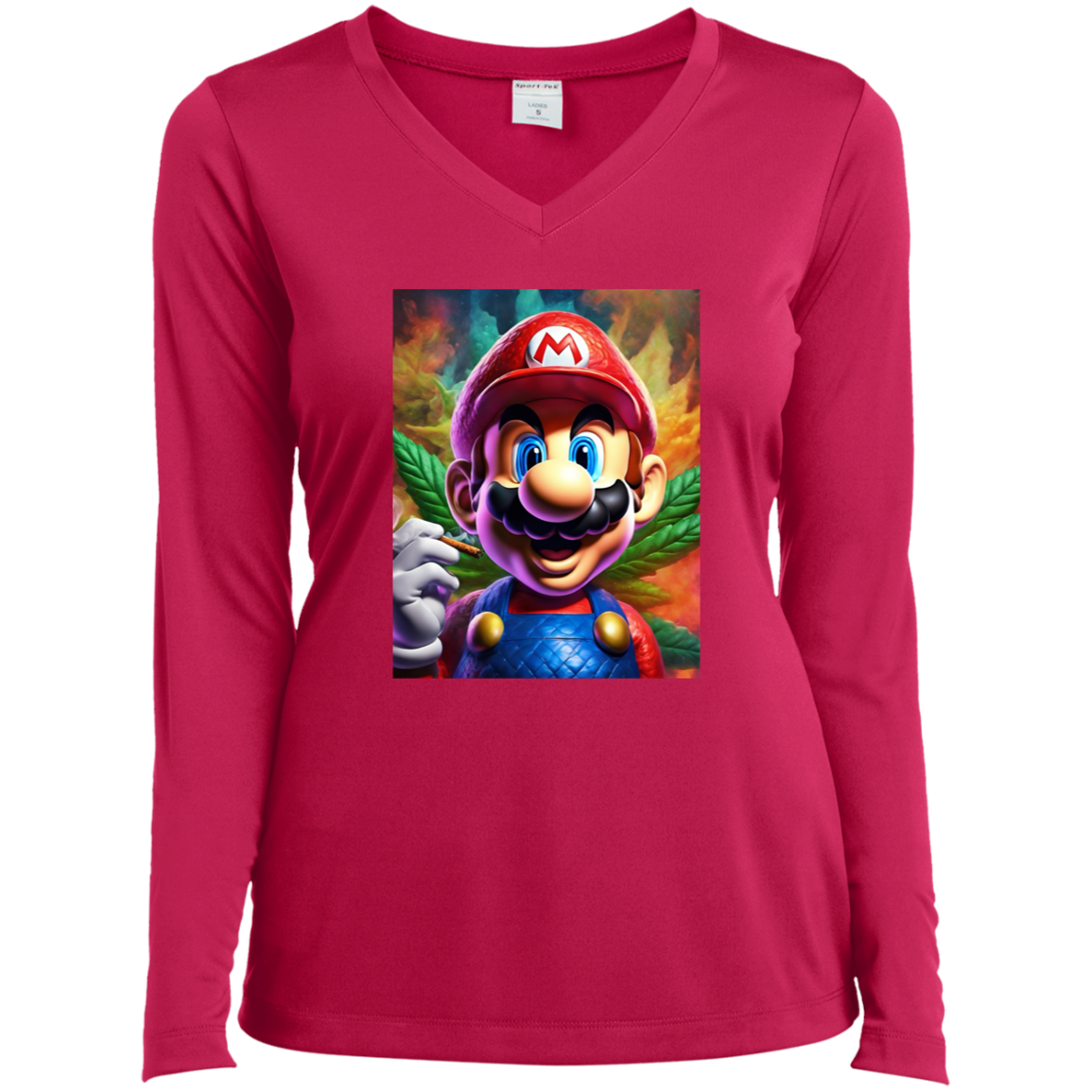 The 420 Collection Ladies’ Long Sleeve Performance V-Neck Tee