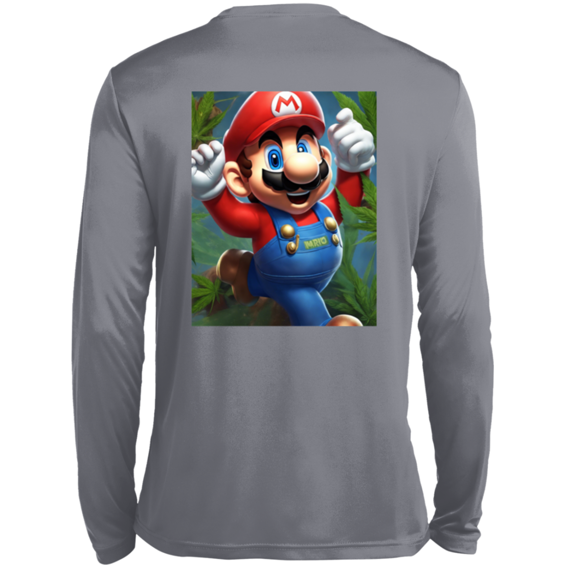 Branded 420 Mario Collection Long Sleeve Moisture-Wicking Tee