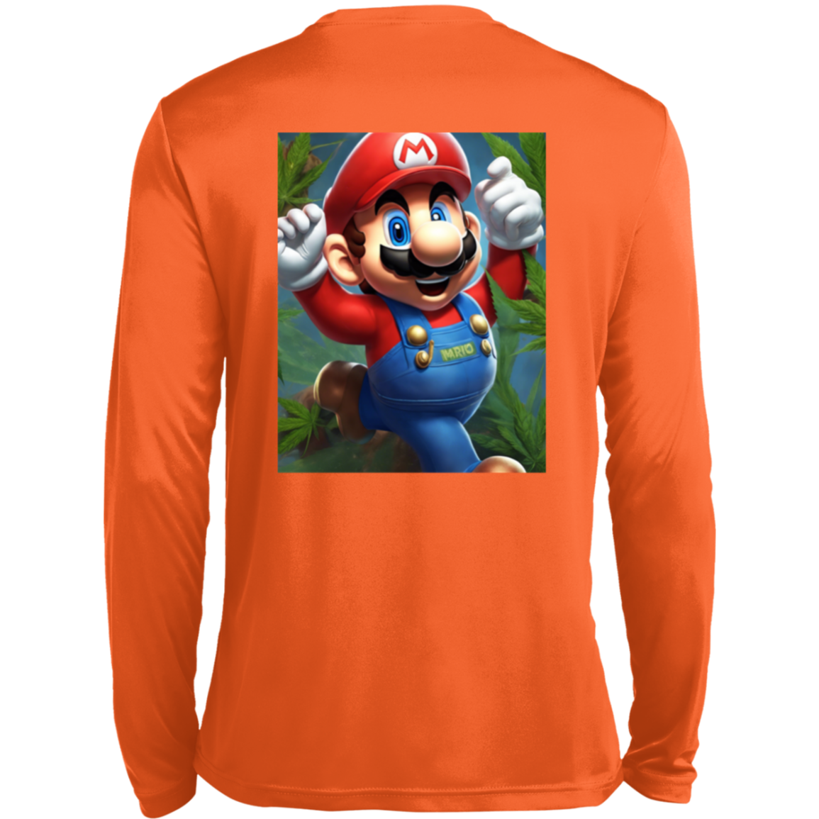 Branded 420 Mario Collection Long Sleeve Moisture-Wicking Tee