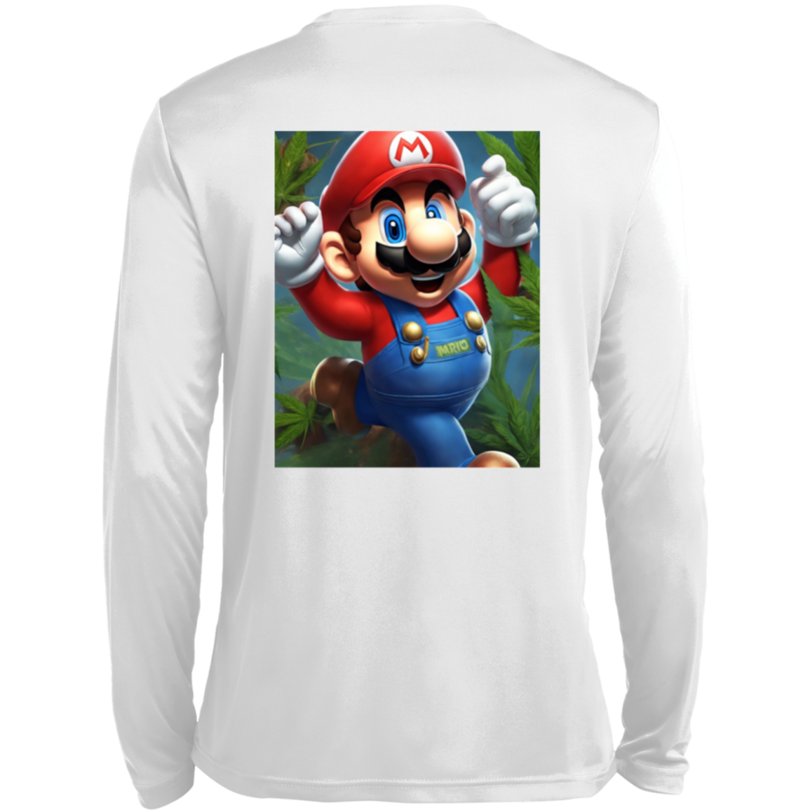 Branded 420 Mario Collection Long Sleeve Moisture-Wicking Tee