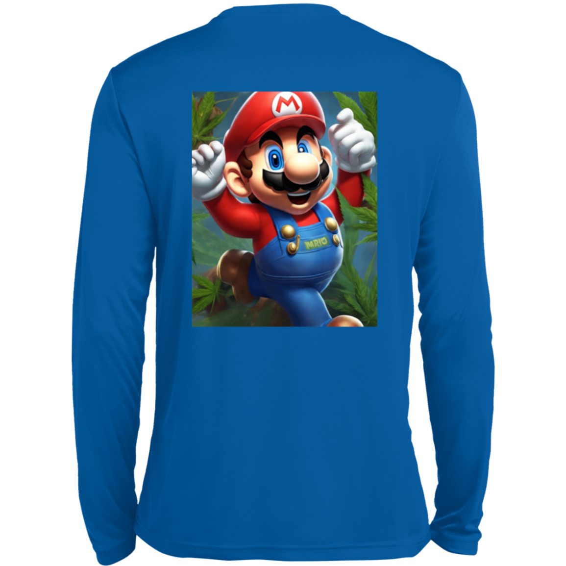 Branded 420 Mario Collection Long Sleeve Moisture-Wicking Tee