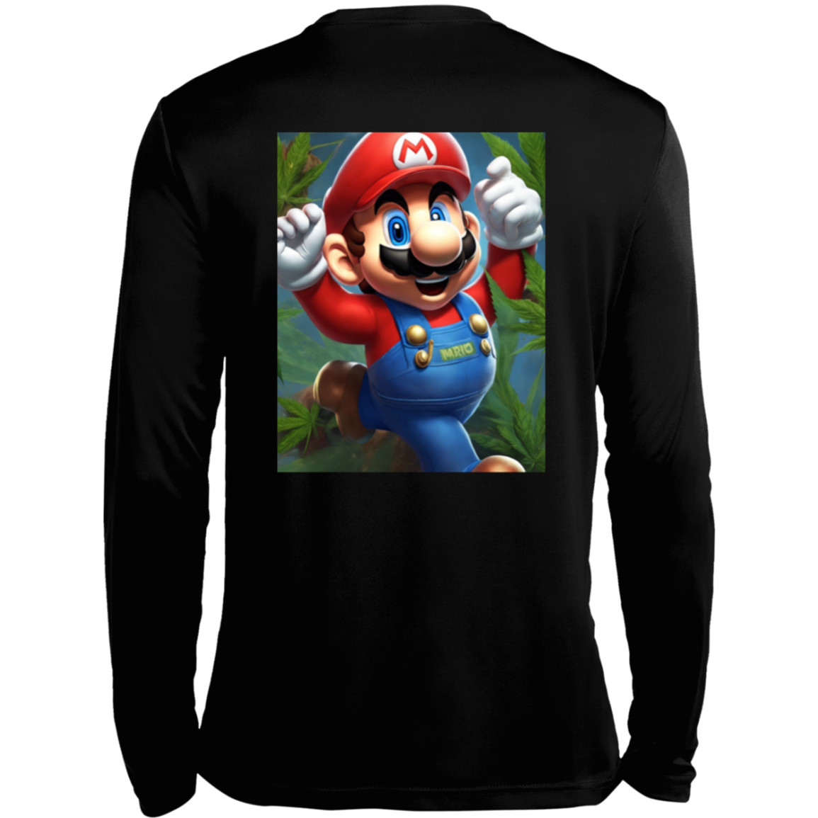 Branded 420 Mario Collection Long Sleeve Moisture-Wicking Tee