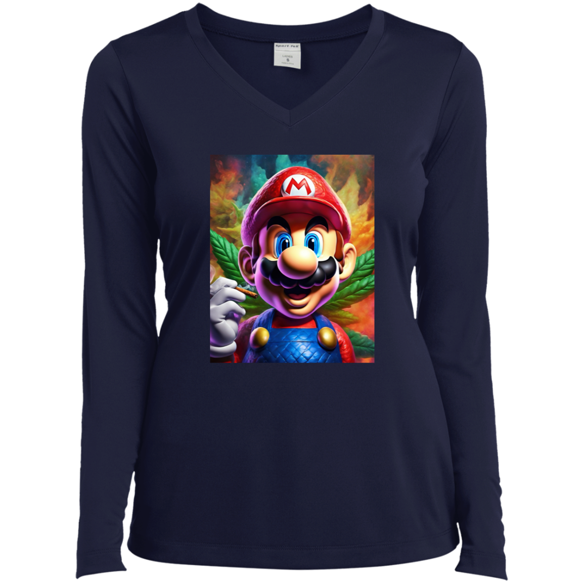 The 420 Collection Ladies’ Long Sleeve Performance V-Neck Tee