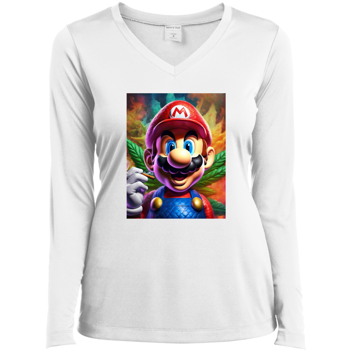 The 420 Collection Ladies’ Long Sleeve Performance V-Neck Tee