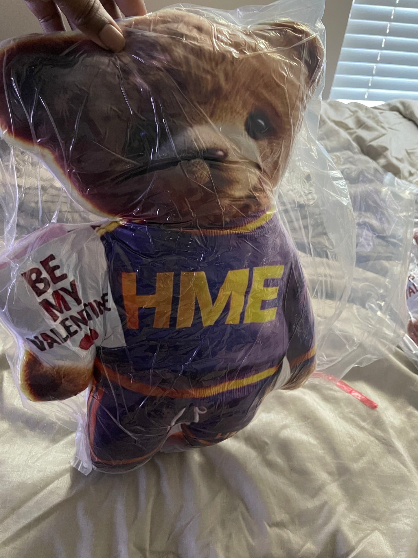 Pillows - HME Be my Valentine Purple and Yellow Custom Shaped Pillow
