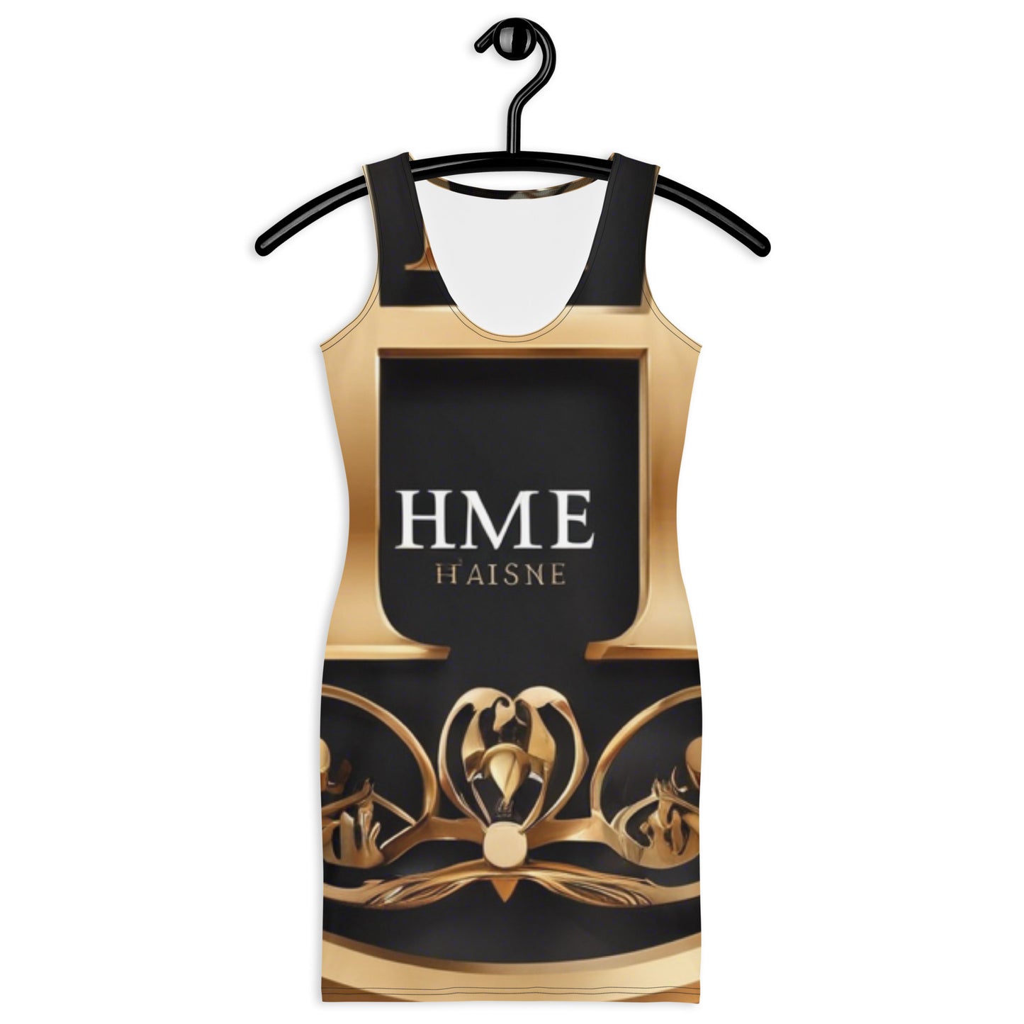 The Lou Collection Bodycon dress (White Logo Middle)