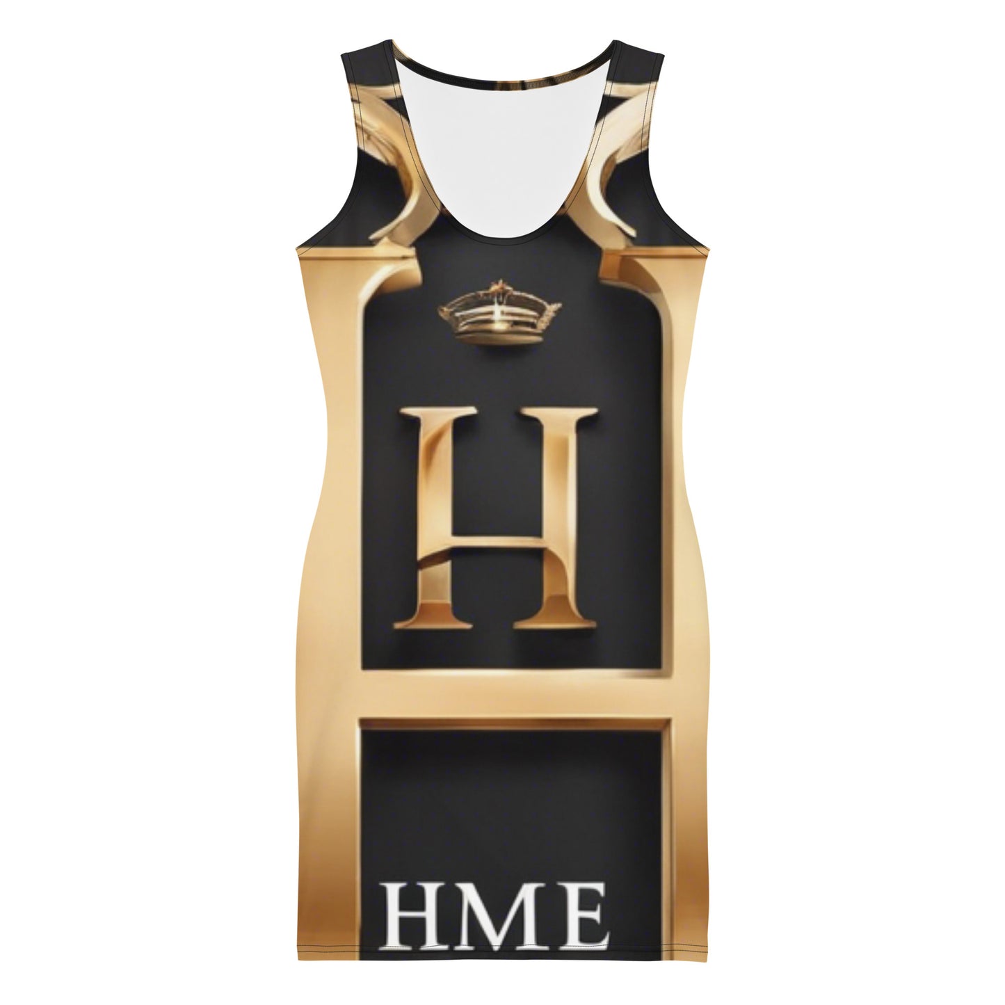 The Lou Collection Bodycon dress (White Logo Bottom)